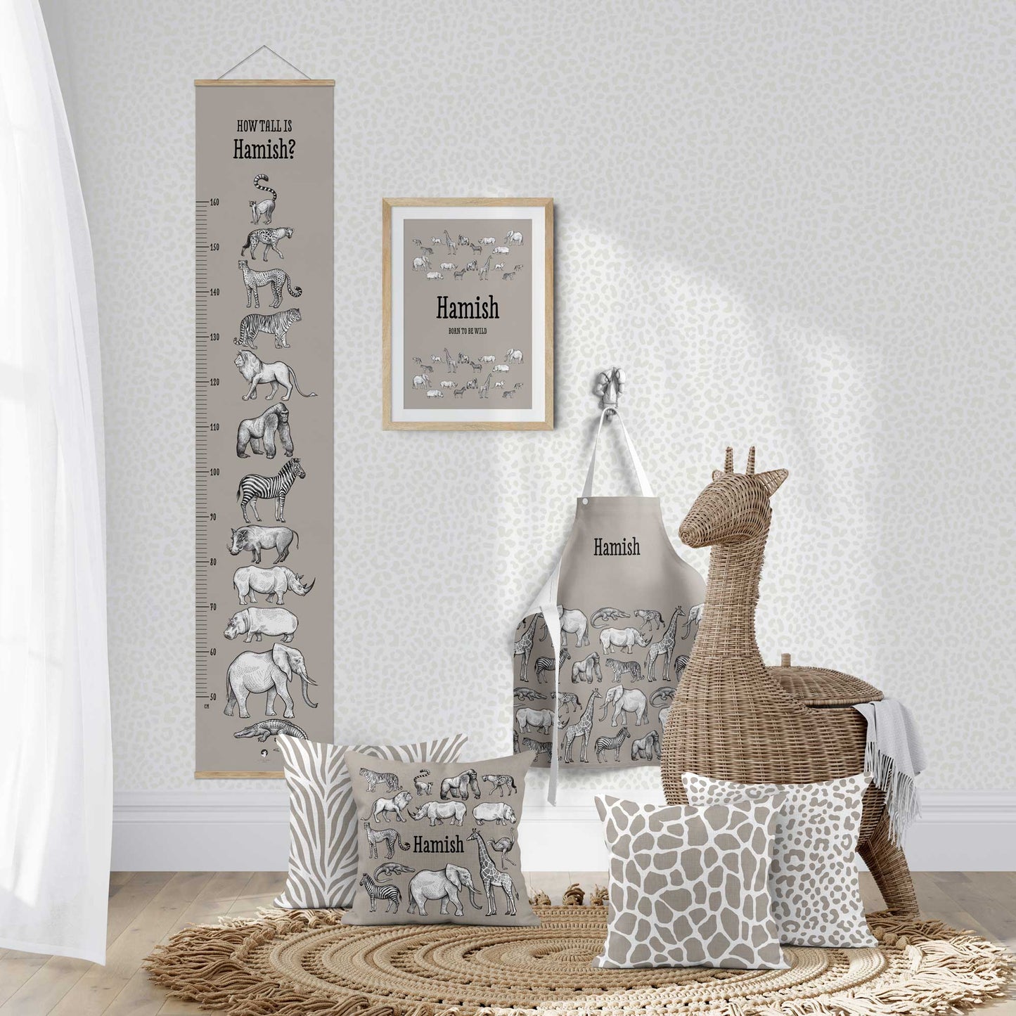 African Animals Giraffe Scatter Cushion