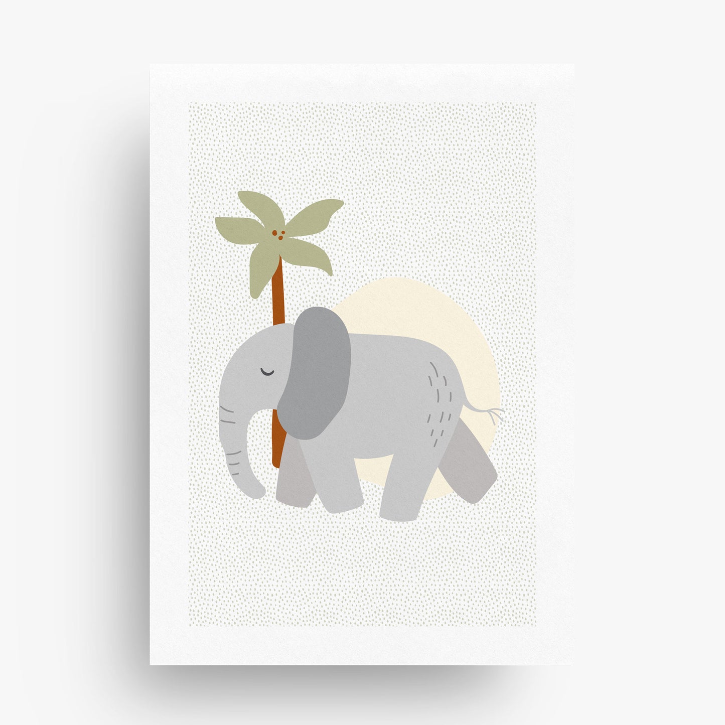 BABY SAFARI SET OF THREE PERSONALISED ART PRINTS