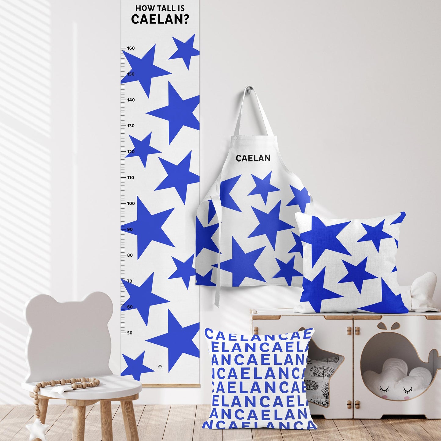 BIG STARS NAME PERSONALISED SCATTER CUSHION