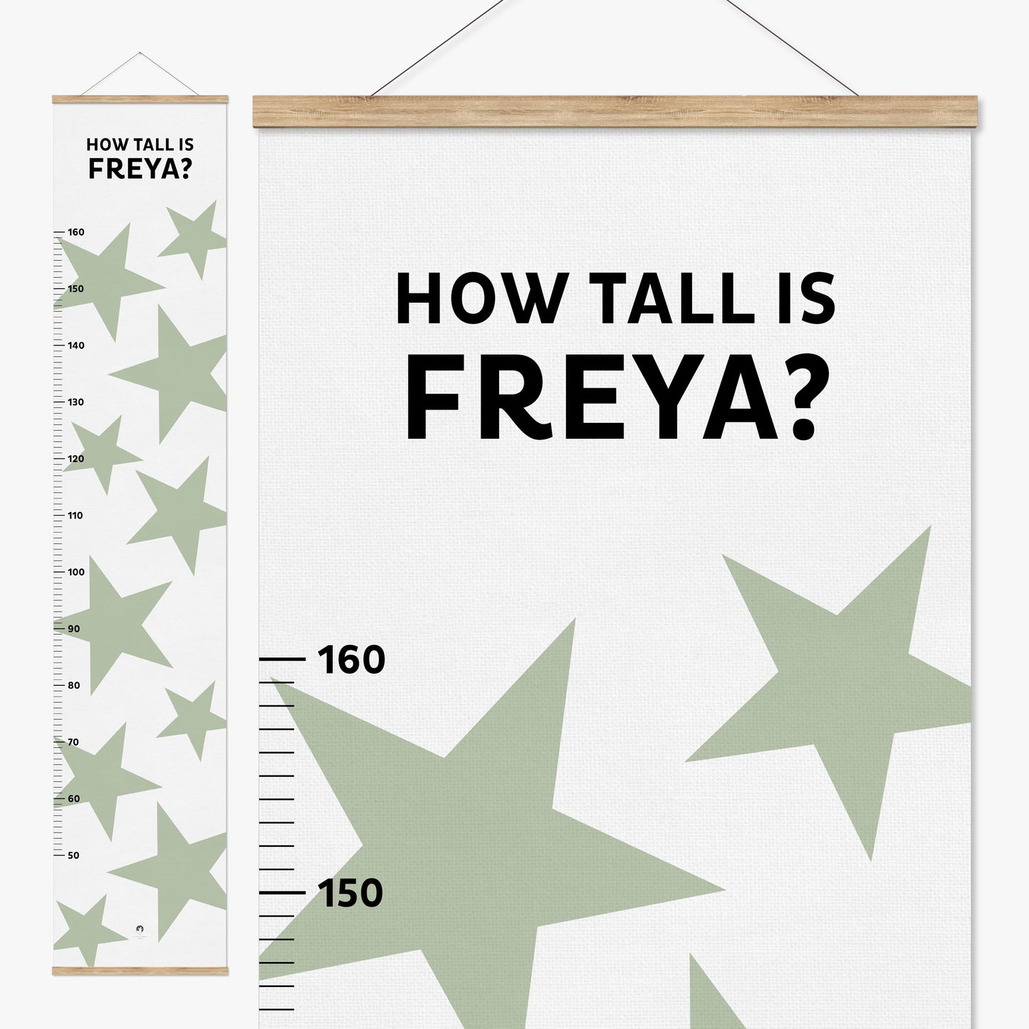 BIG STARS PERSONALISED HEIGHT CHART