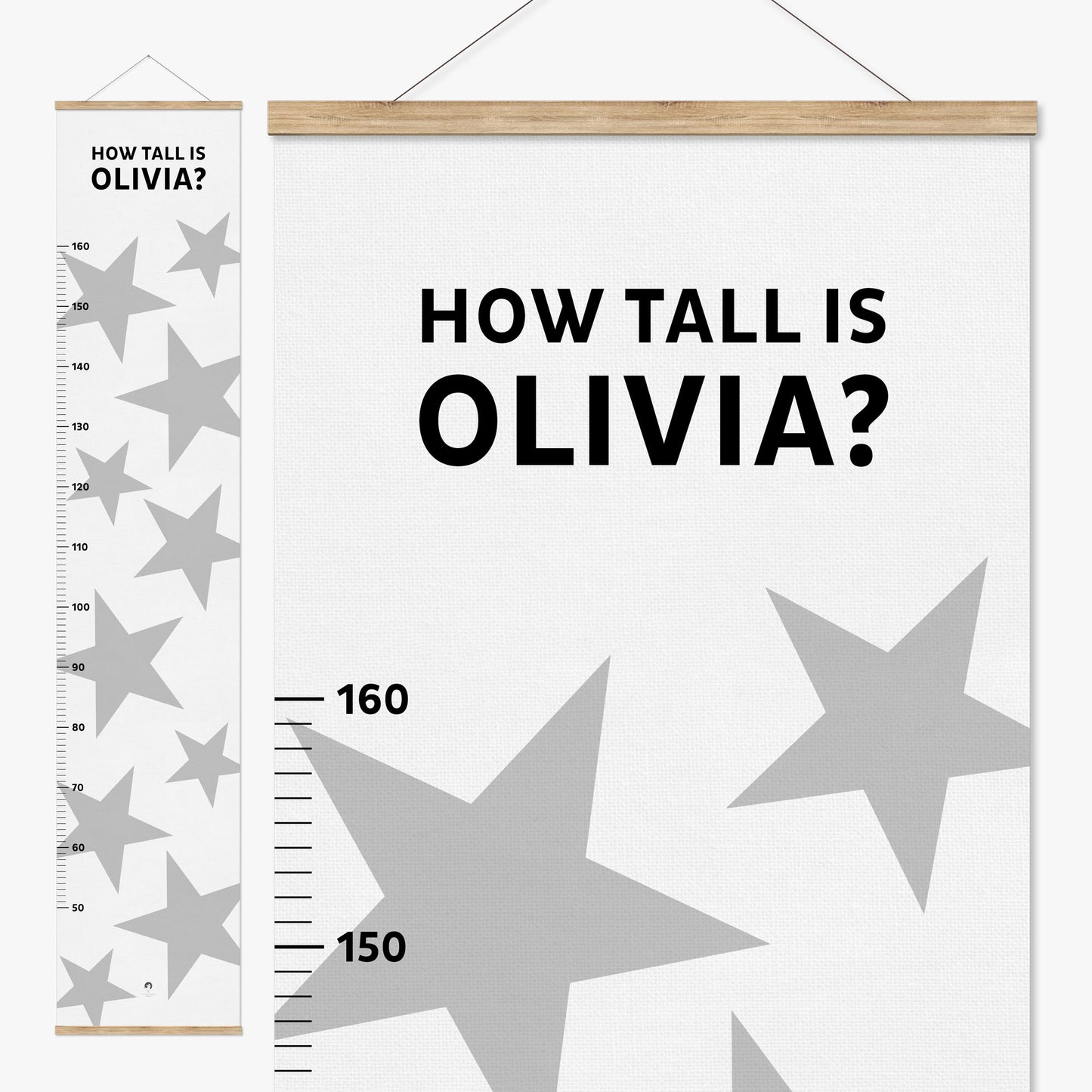 BIG STARS PERSONALISED HEIGHT CHART