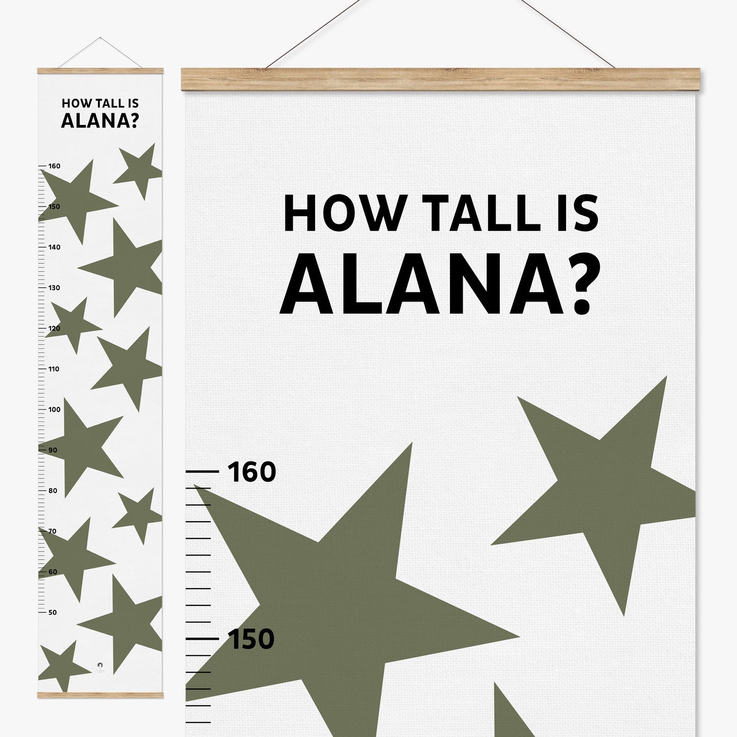 BIG STARS PERSONALISED HEIGHT CHART