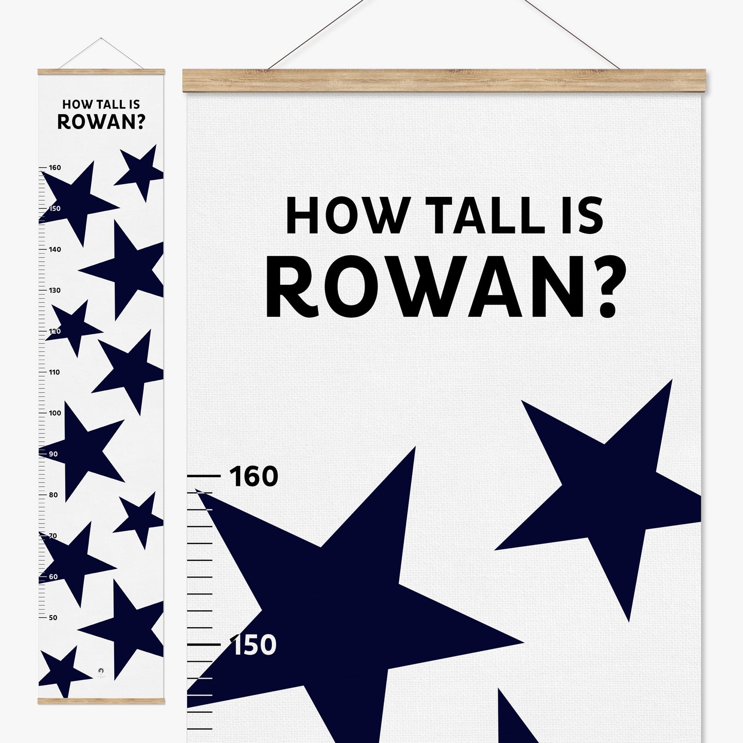 BIG STARS PERSONALISED HEIGHT CHART