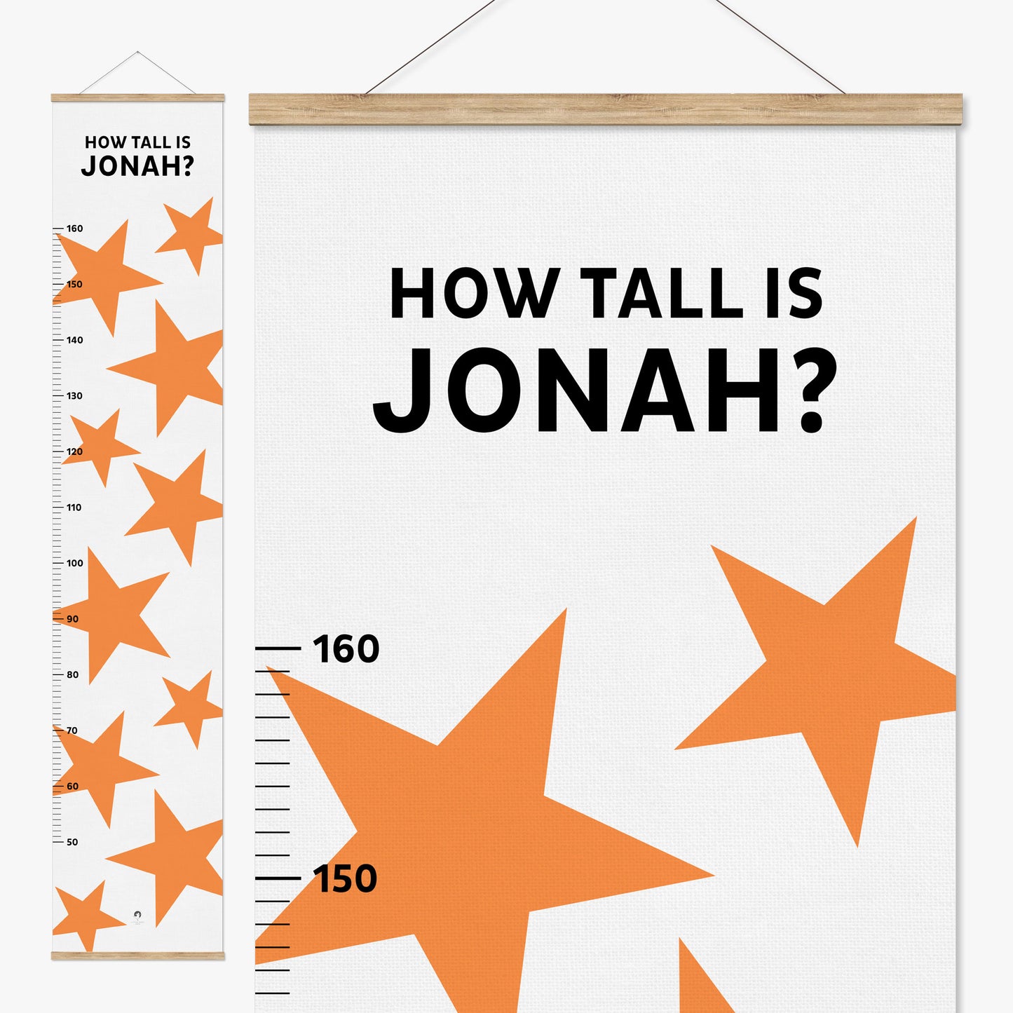 BIG STARS PERSONALISED HEIGHT CHART
