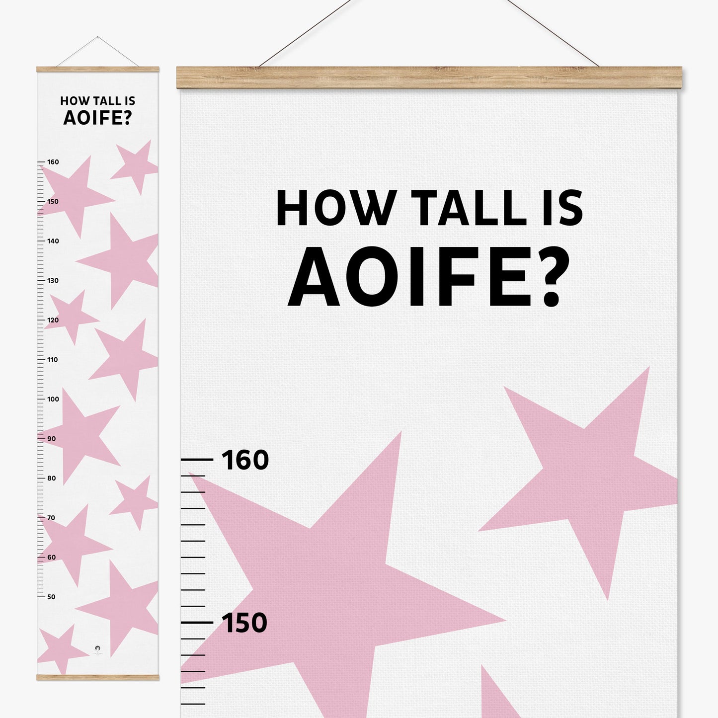 BIG STARS PERSONALISED HEIGHT CHART
