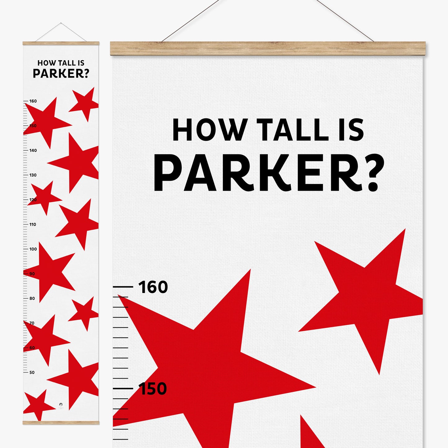 BIG STARS PERSONALISED HEIGHT CHART