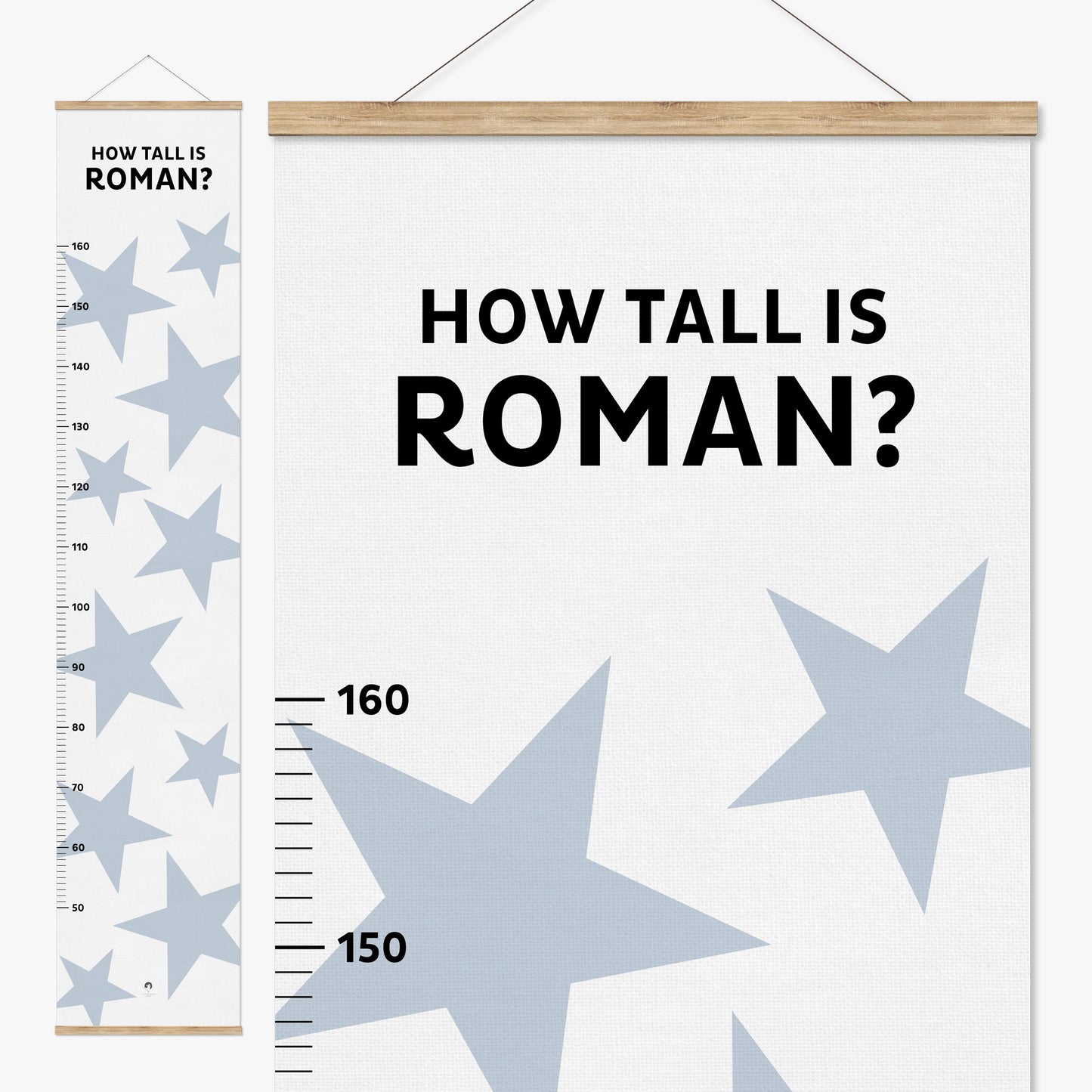 BIG STARS PERSONALISED HEIGHT CHART