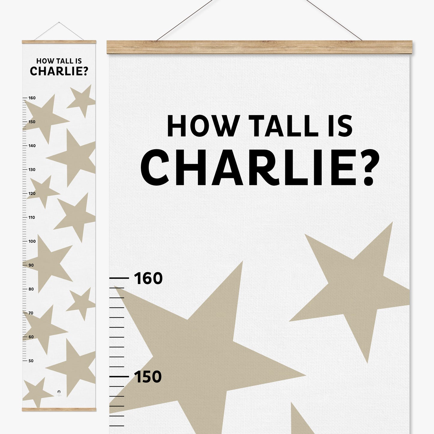 BIG STARS PERSONALISED HEIGHT CHART