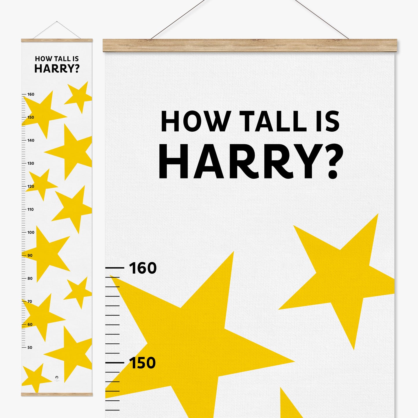 BIG STARS PERSONALISED HEIGHT CHART