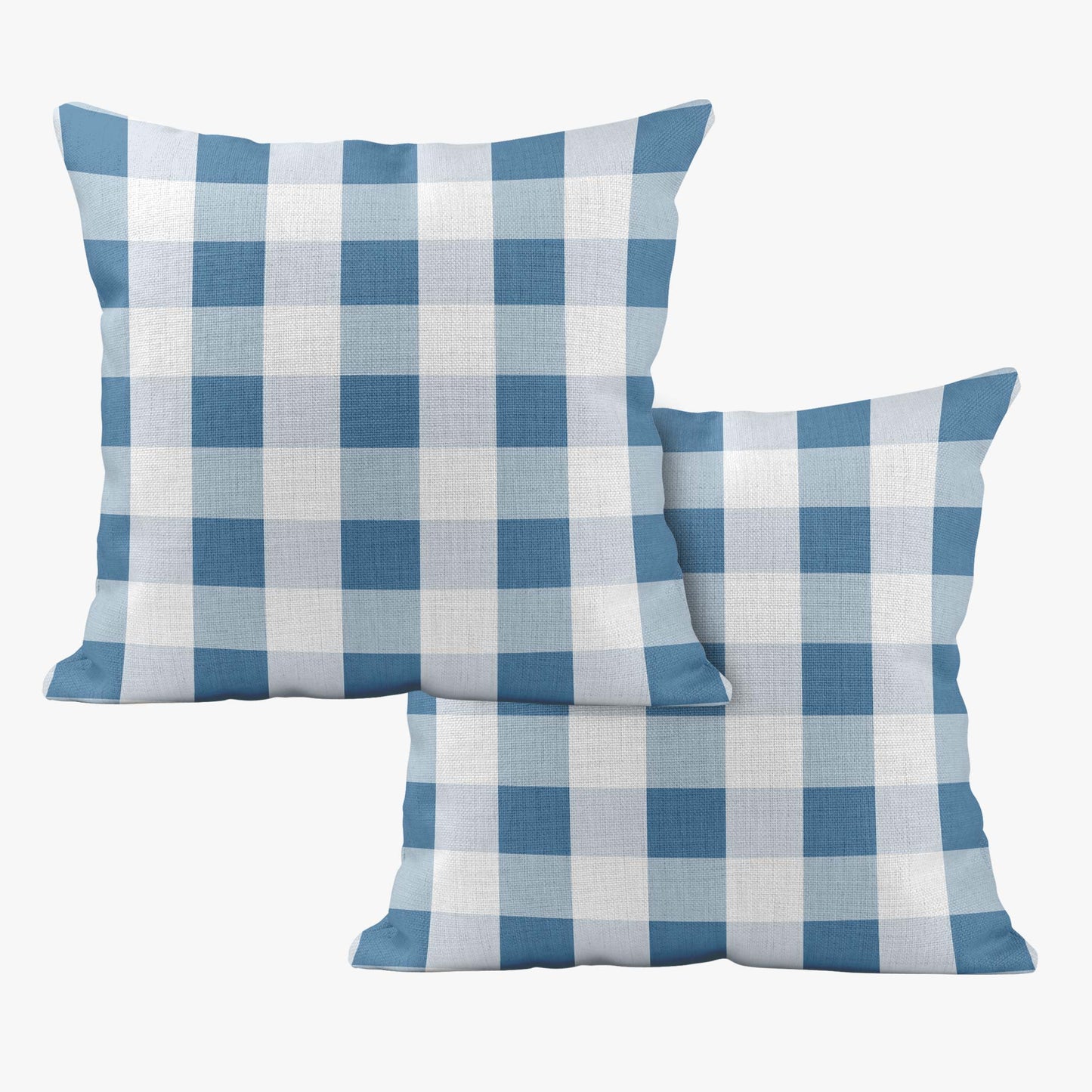 BUNNIES & BUTTERFLIES LARGE CHECK GINGHAM SCATTER CUSHION