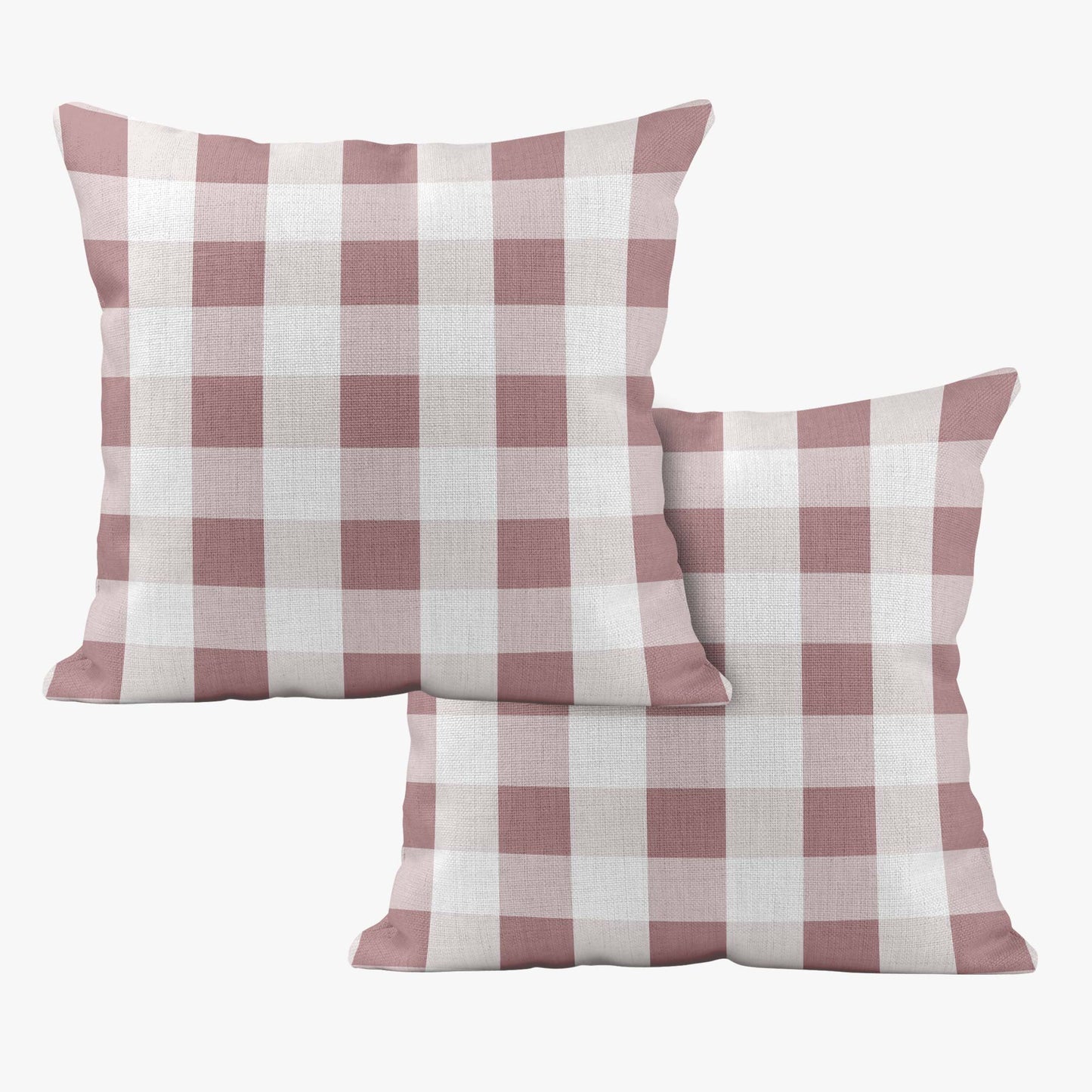 BUNNIES & BUTTERFLIES LARGE CHECK GINGHAM SCATTER CUSHION