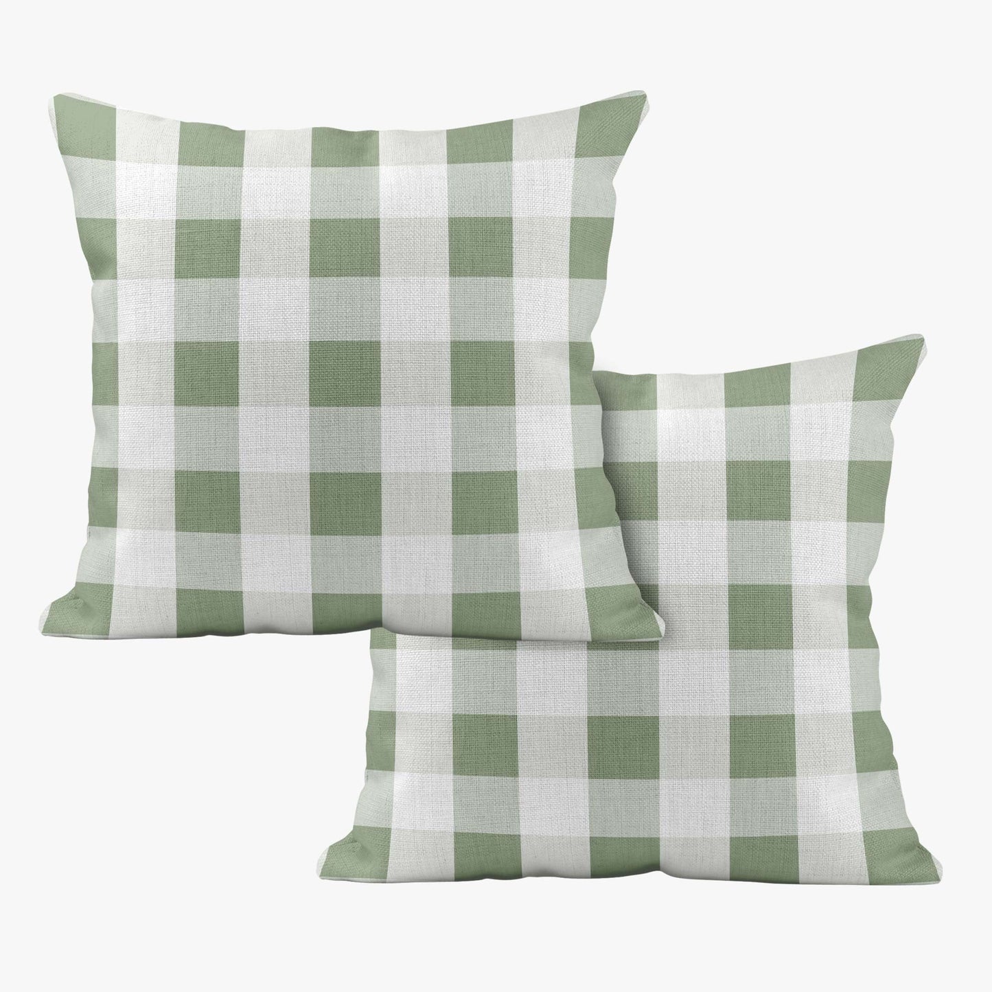 BUNNIES & BUTTERFLIES LARGE CHECK GINGHAM SCATTER CUSHION