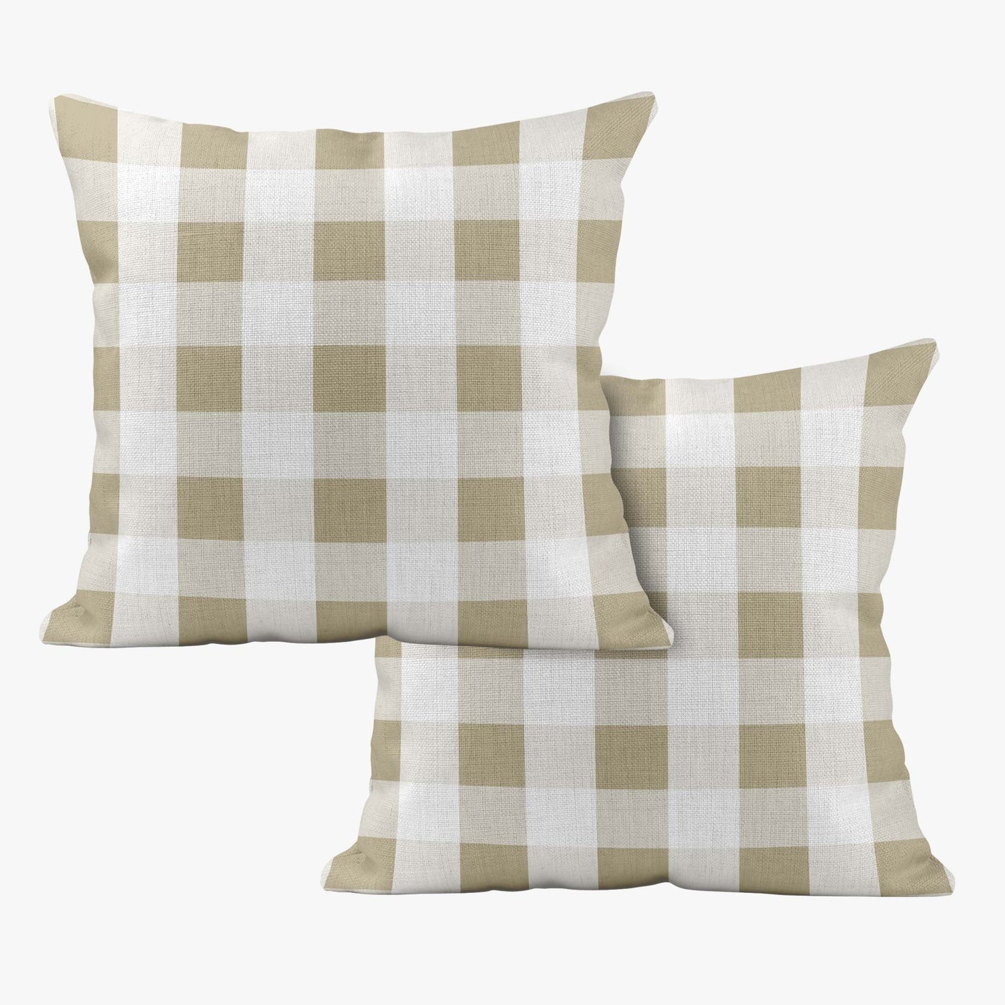 BUNNIES & BUTTERFLIES LARGE CHECK GINGHAM SCATTER CUSHION