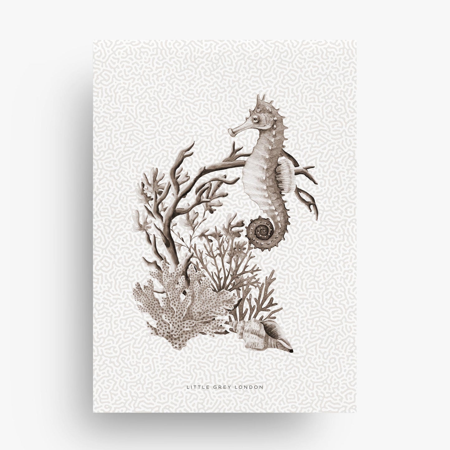 NEUTRAL CORAL SET OF 2 ART PRINTS