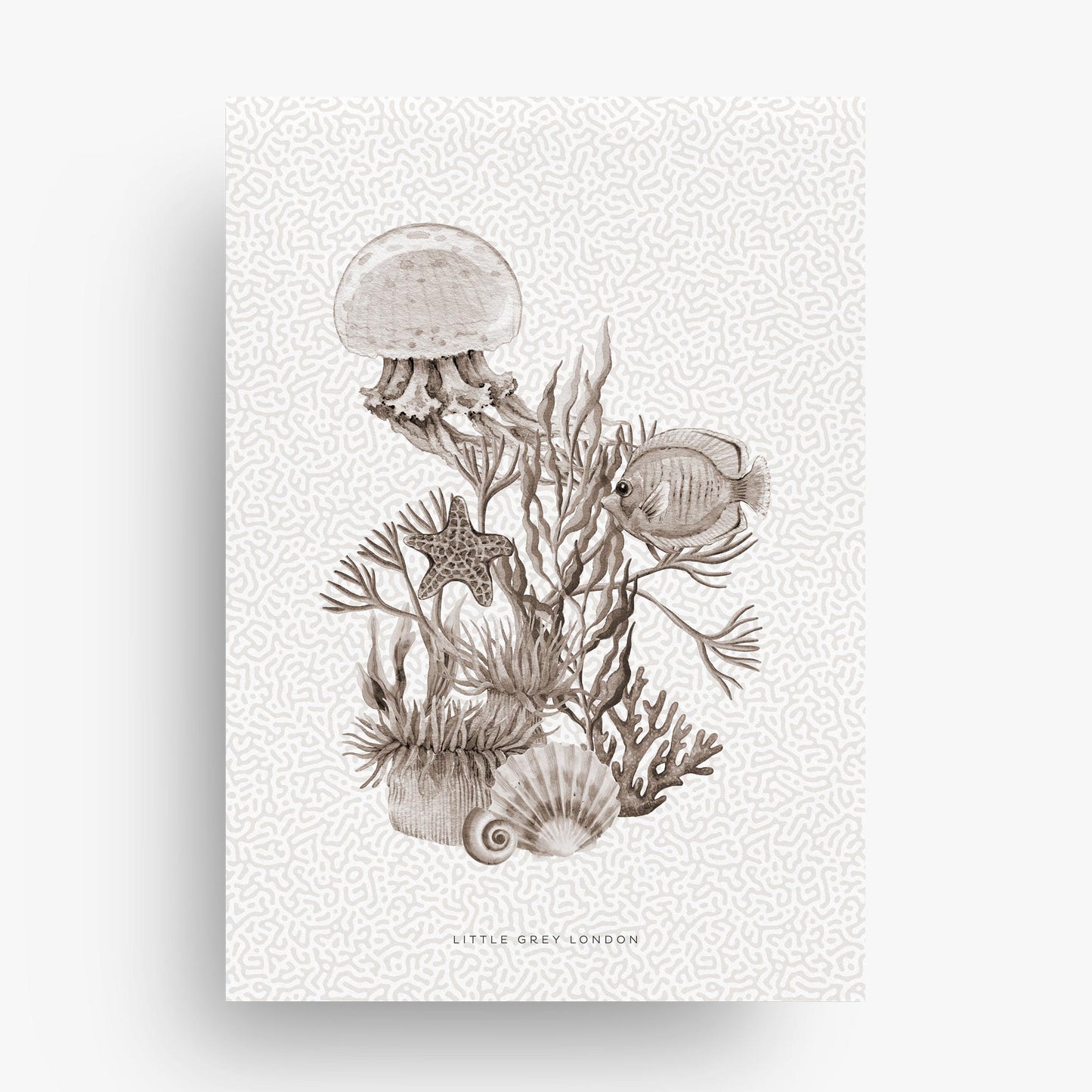 NEUTRAL CORAL SET OF 2 ART PRINTS