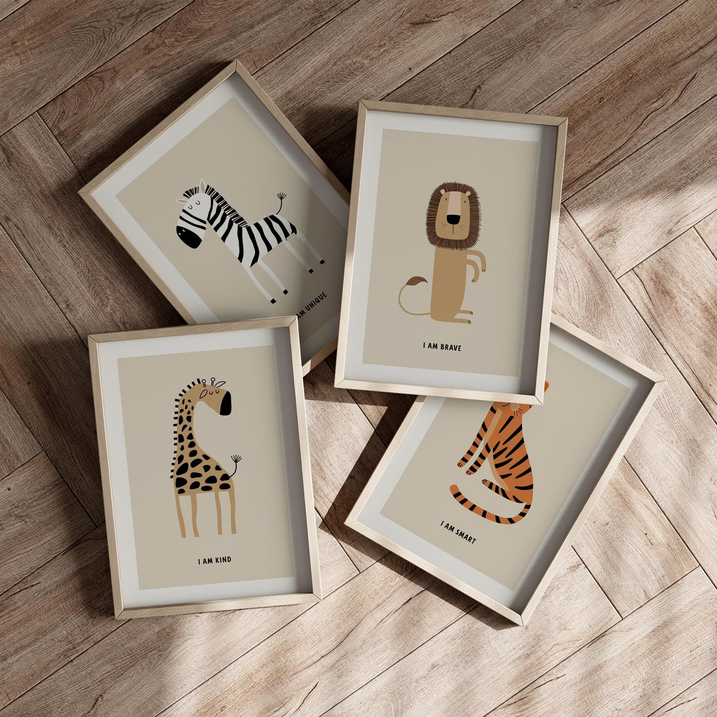 CUTE SAFARI AFFIRMATIONS PRINTS