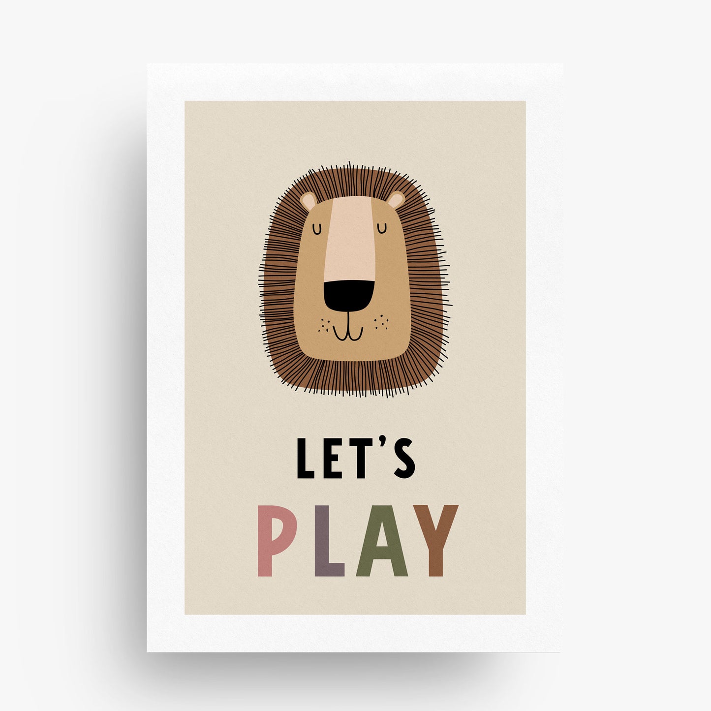 CUTE SAFARI SET OF 2 PLAYROOM PRINTS