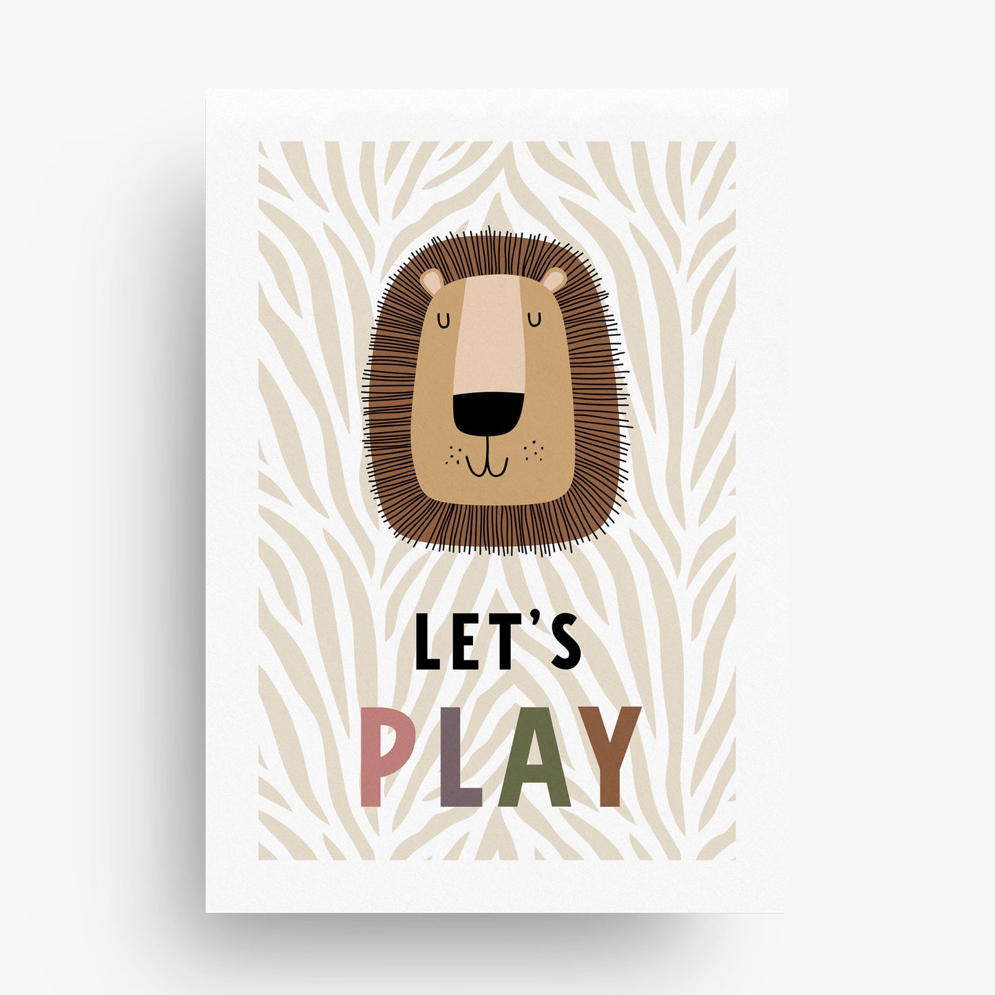 CUTE SAFARI SET OF 2 PLAYROOM PRINTS