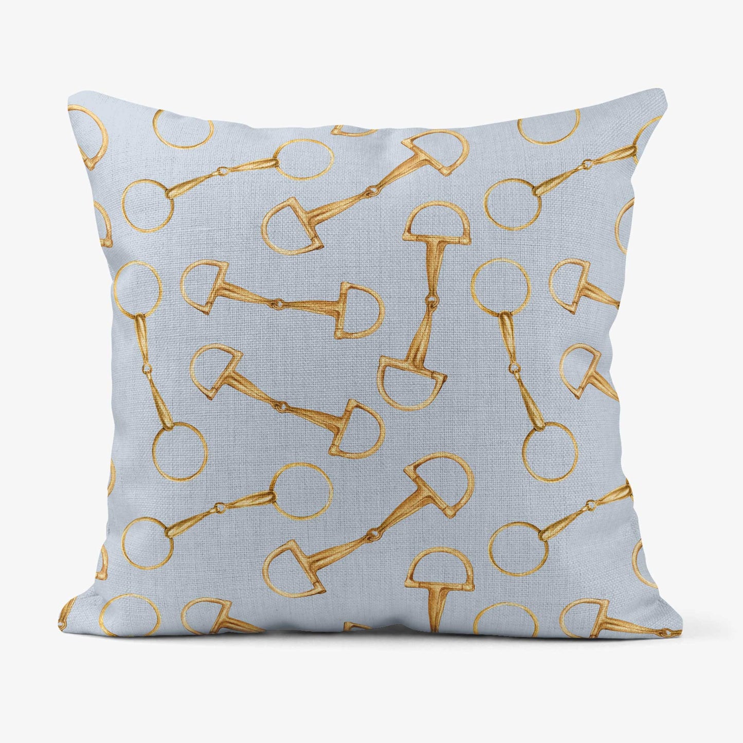 EQUESTRIAN TACK SCATTER CUSHION - WHITE