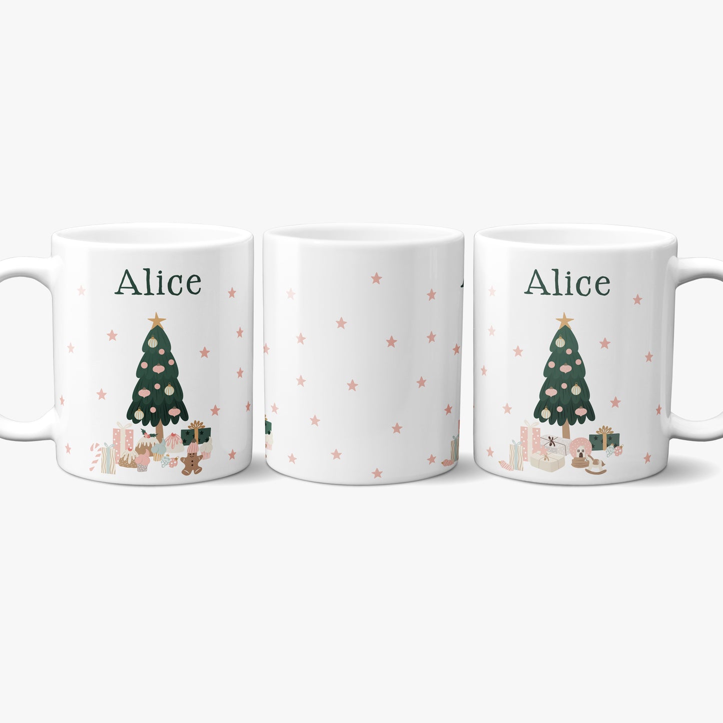 GIRLIE CHRISTMAS PERSONALISED MUG