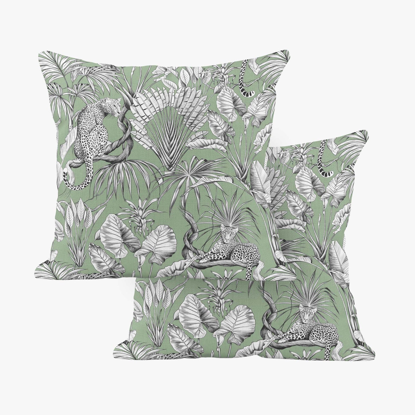 JUNGLE LEOPARD SCATTER CUSHION - BLUSH