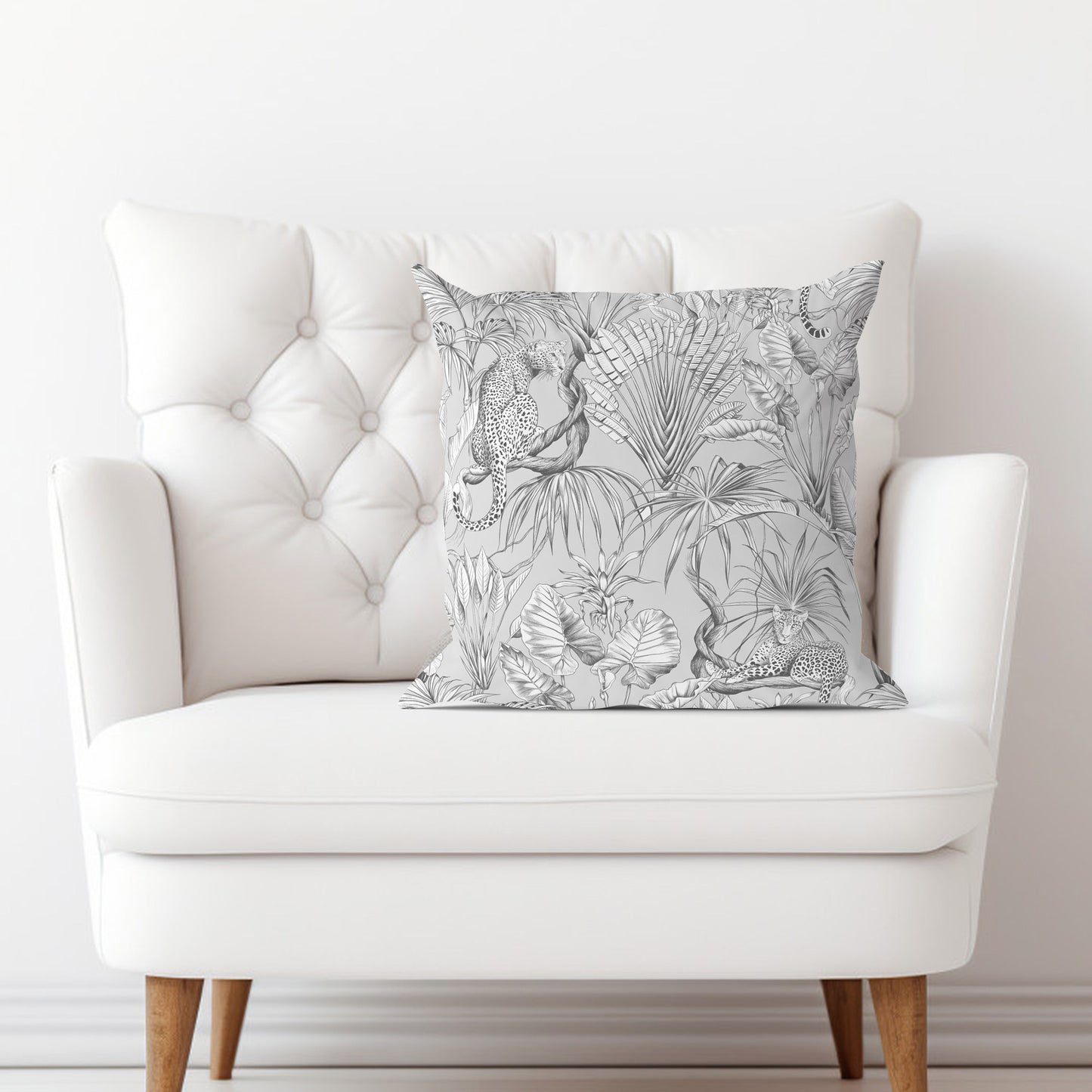 JUNGLE LEOPARD SCATTER CUSHION - BLUSH