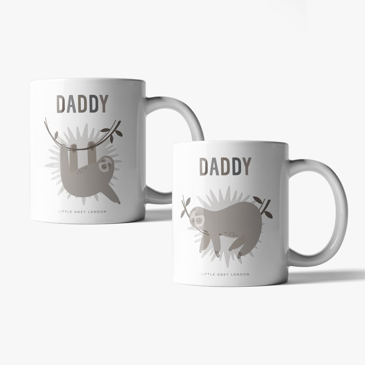 NEUTRAL SLOTH RAINBOW MUGS