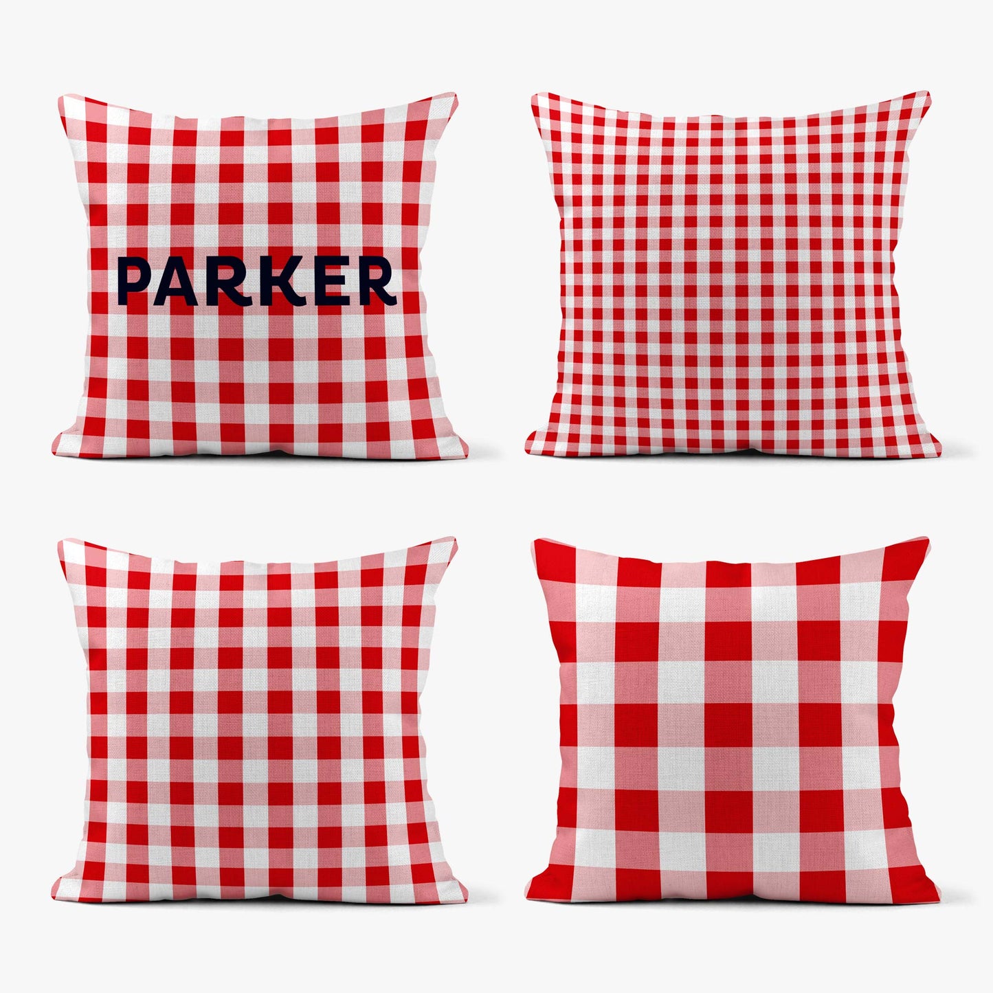NAUTICAL GINGHAM PERSONALISED SCATTER CUSHION