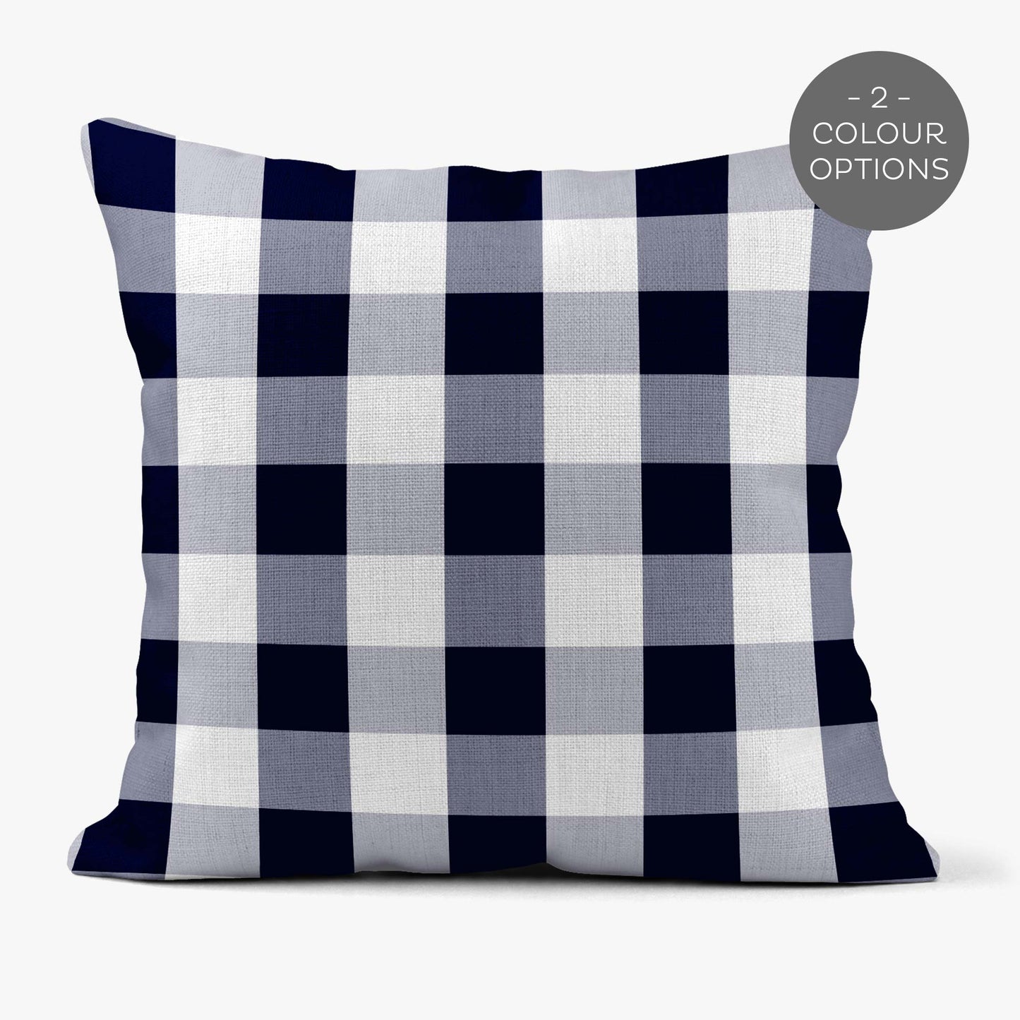 NAUTICAL LARGE CHECK GINGHAM SCATTER CUSHION