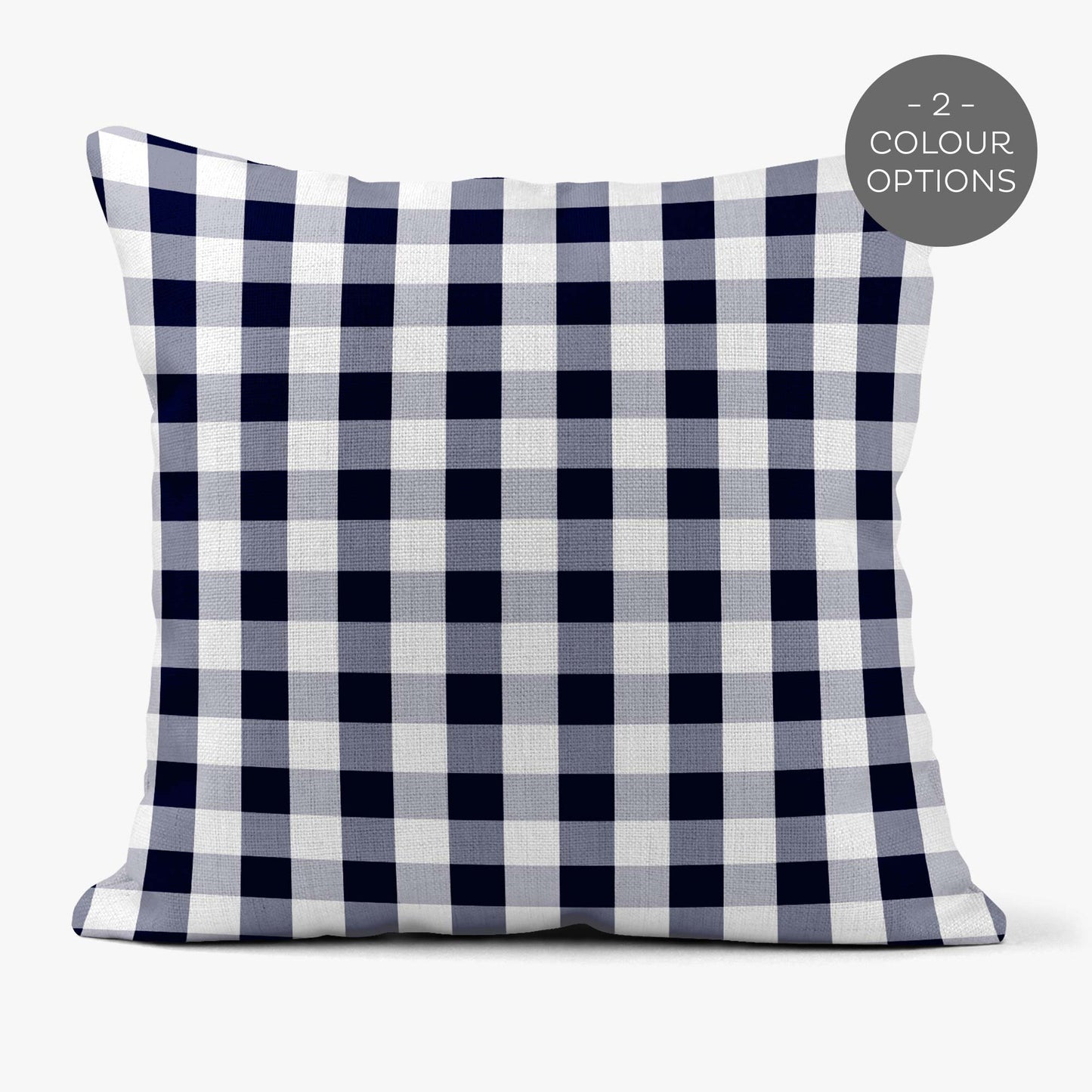NAUTICAL MEDIUM CHECK GINGHAM SCATTER CUSHION
