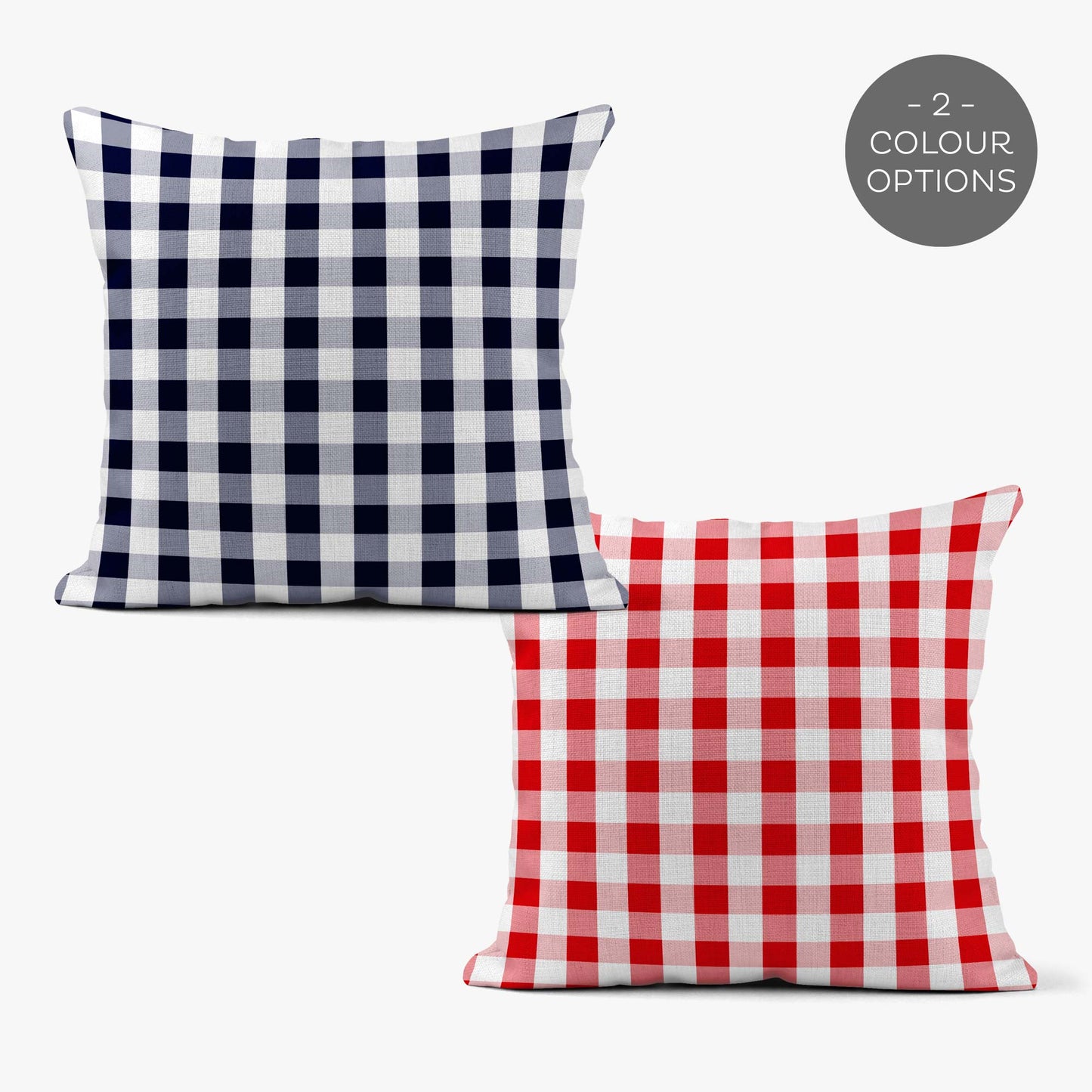 NAUTICAL MEDIUM CHECK GINGHAM SCATTER CUSHION
