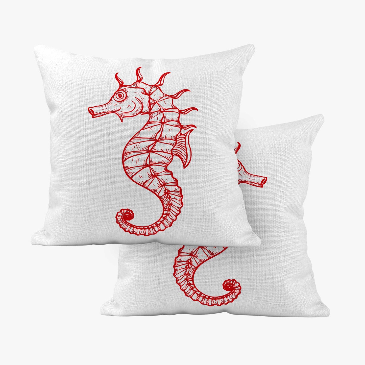 NAUTICAL SEAHORSE SCATTER CUSHION