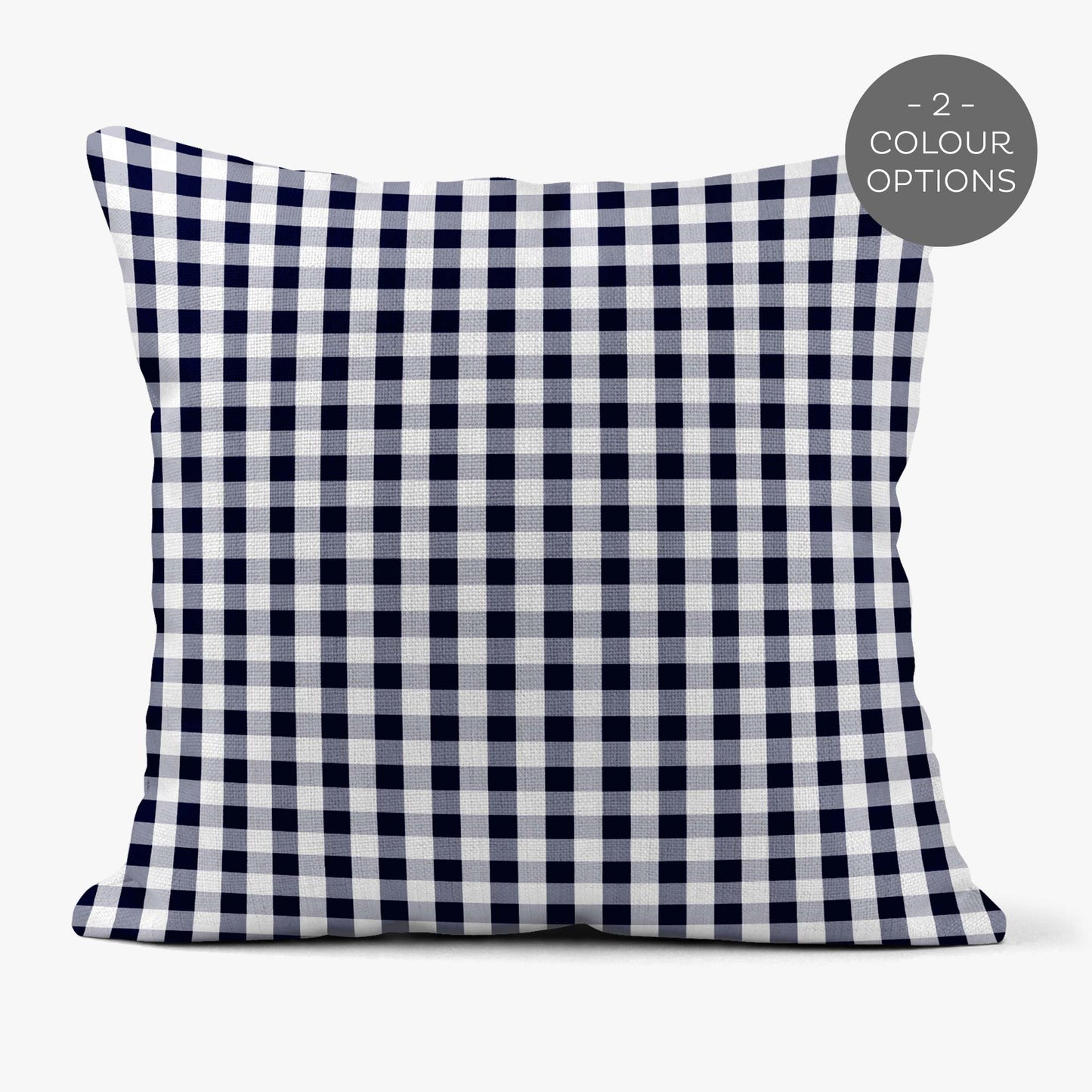 NAUTICAL SMALL CHECK GINGHAM SCATTER CUSHION