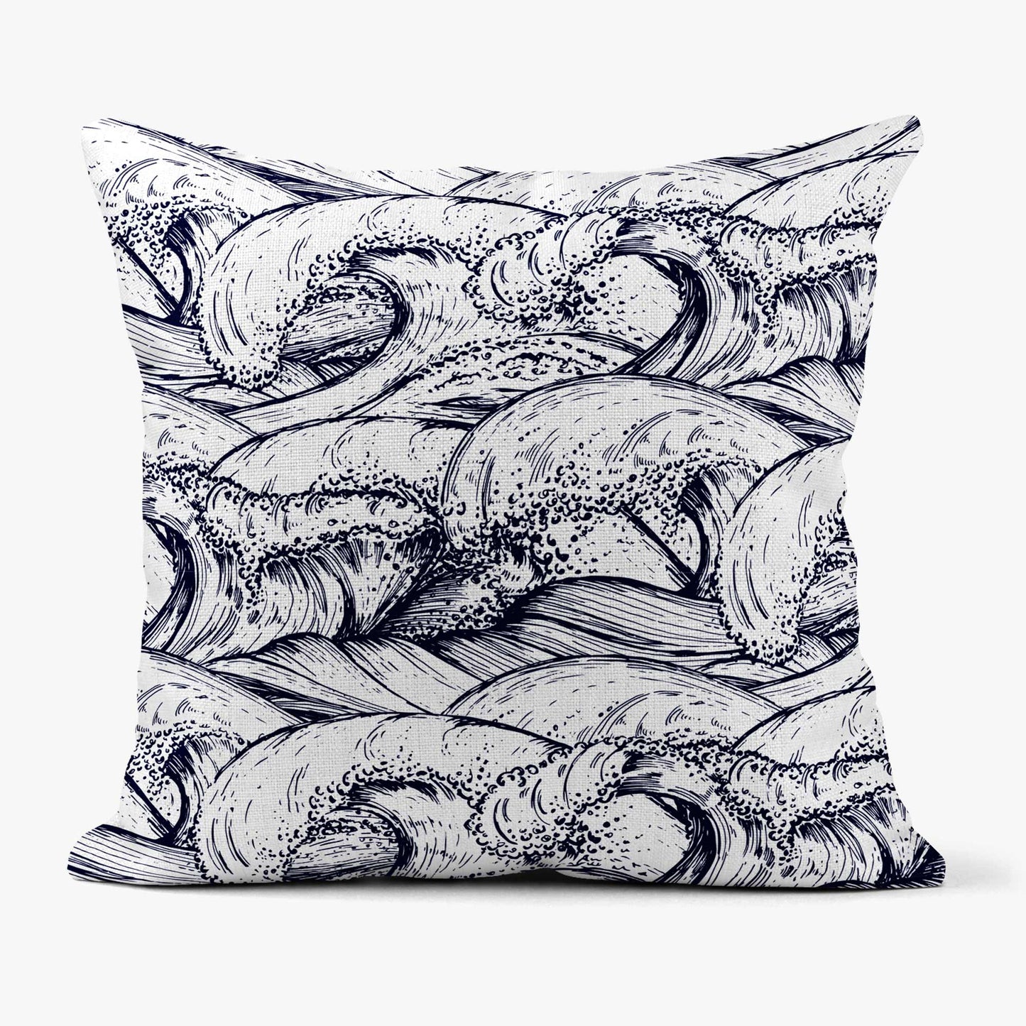 NAUTICAL OCEAN WAVES SCATTER CUSHION