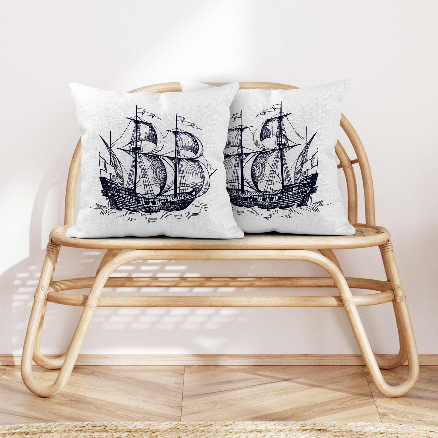 NAUTICAL SHIP 1 SCATTER CUSHION