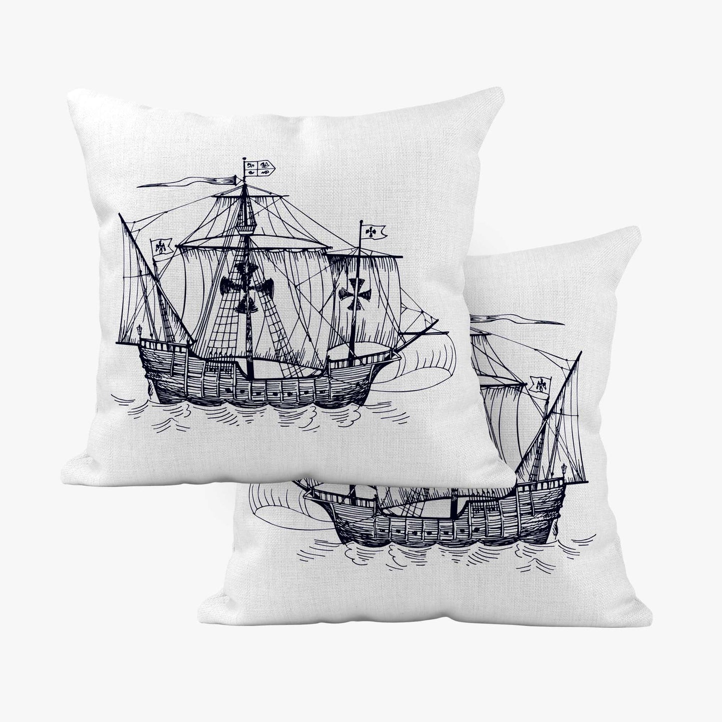 NAUTICAL SHIP 2 SCATTER CUSHION