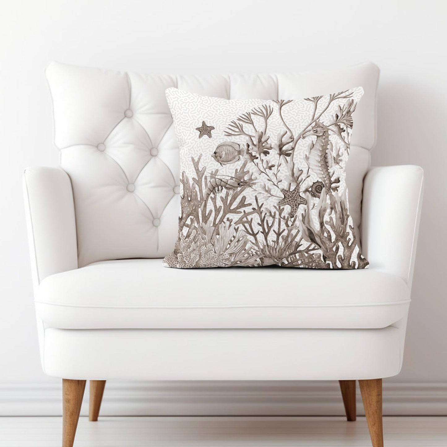NEUTRAL CORAL SCATTER CUSHION