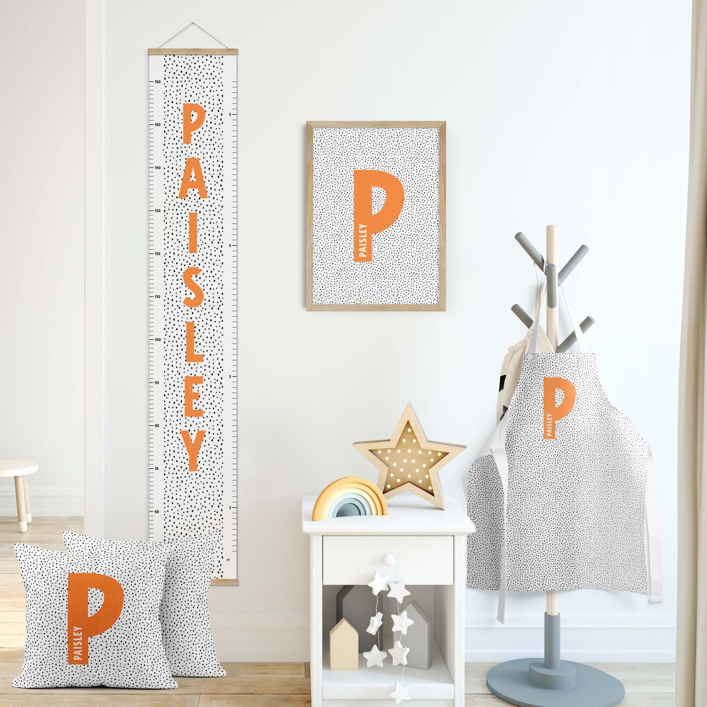 SPOTTY DOTS PERSONALISED SCATTER CUSHION