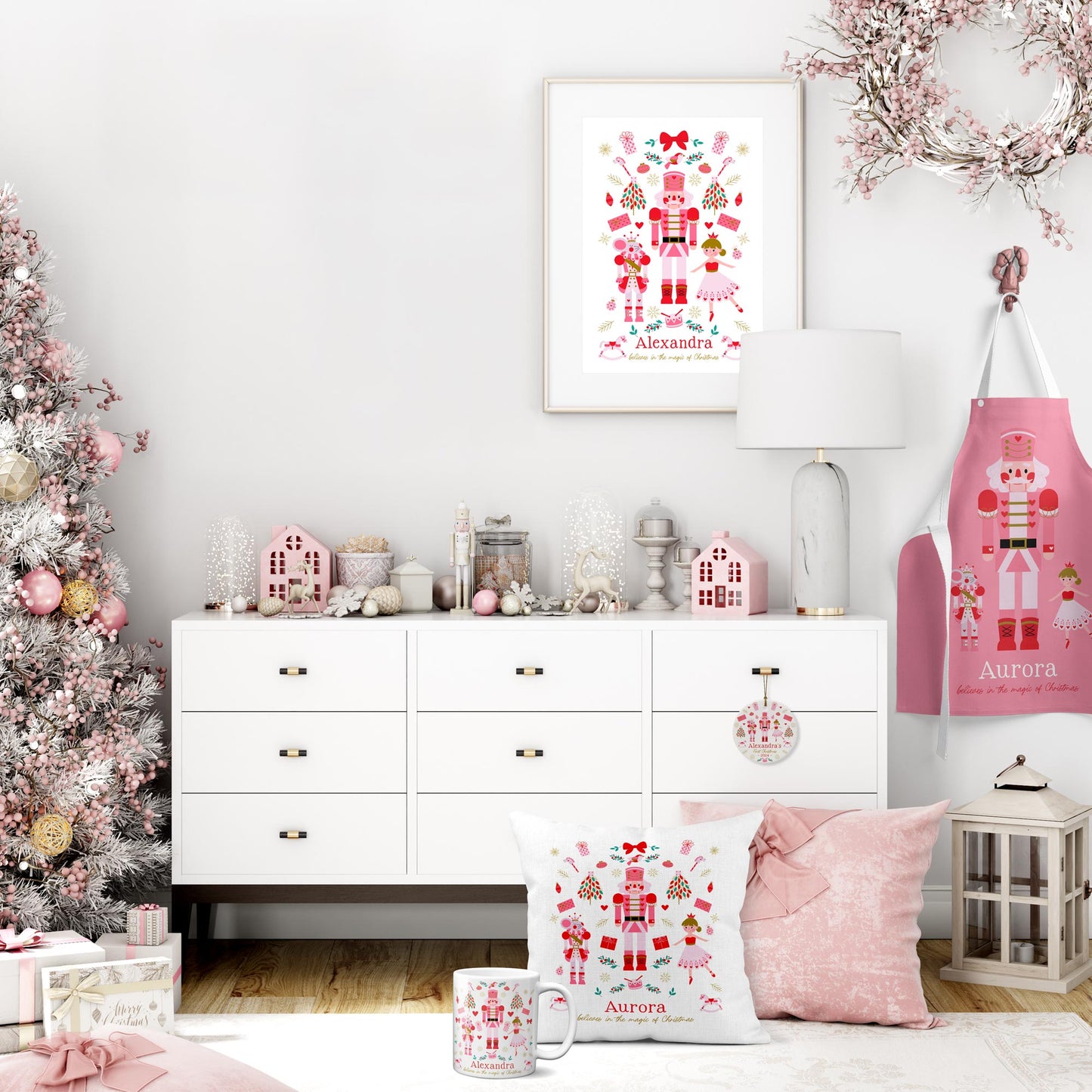 PINK NUTCRACKER PERSONALISED ART PRINT