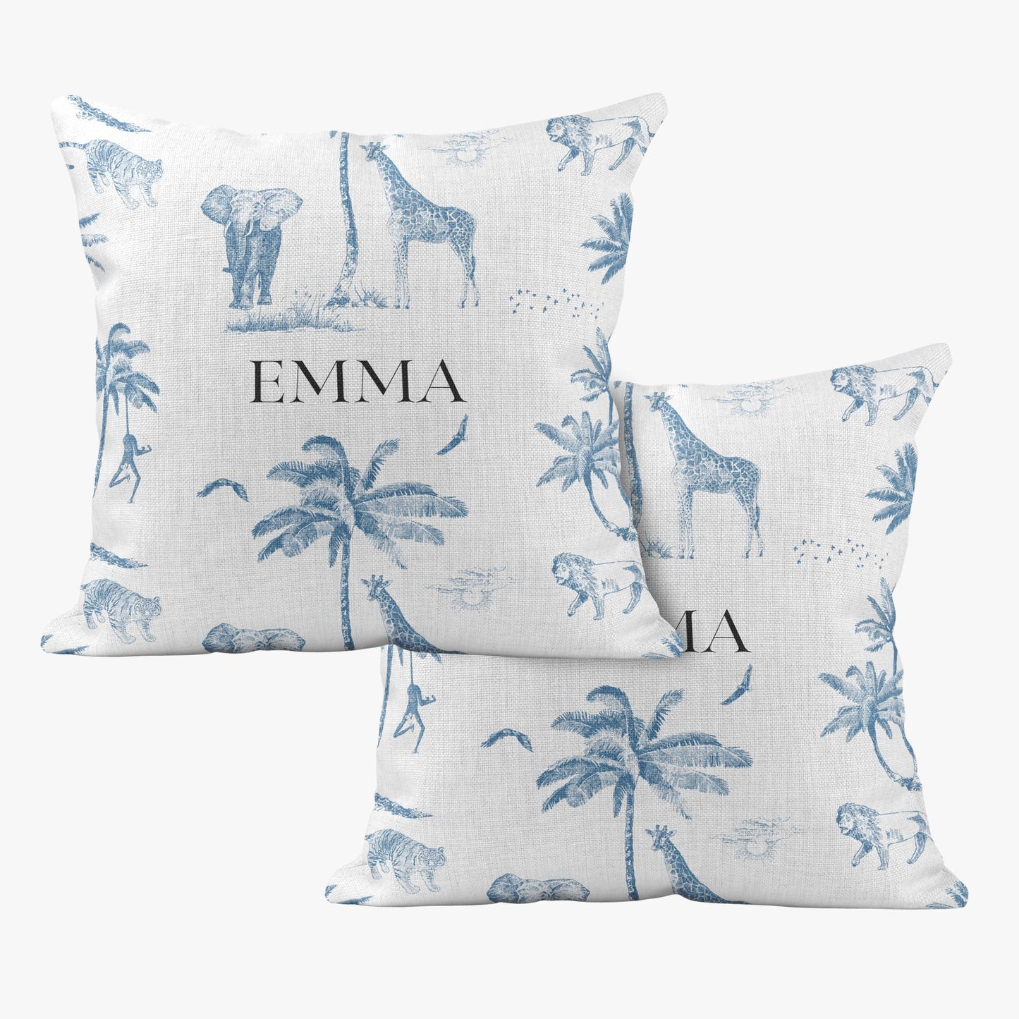 SAFARI TOILE DE JOUY PERSONALISED SCATTER CUSHION