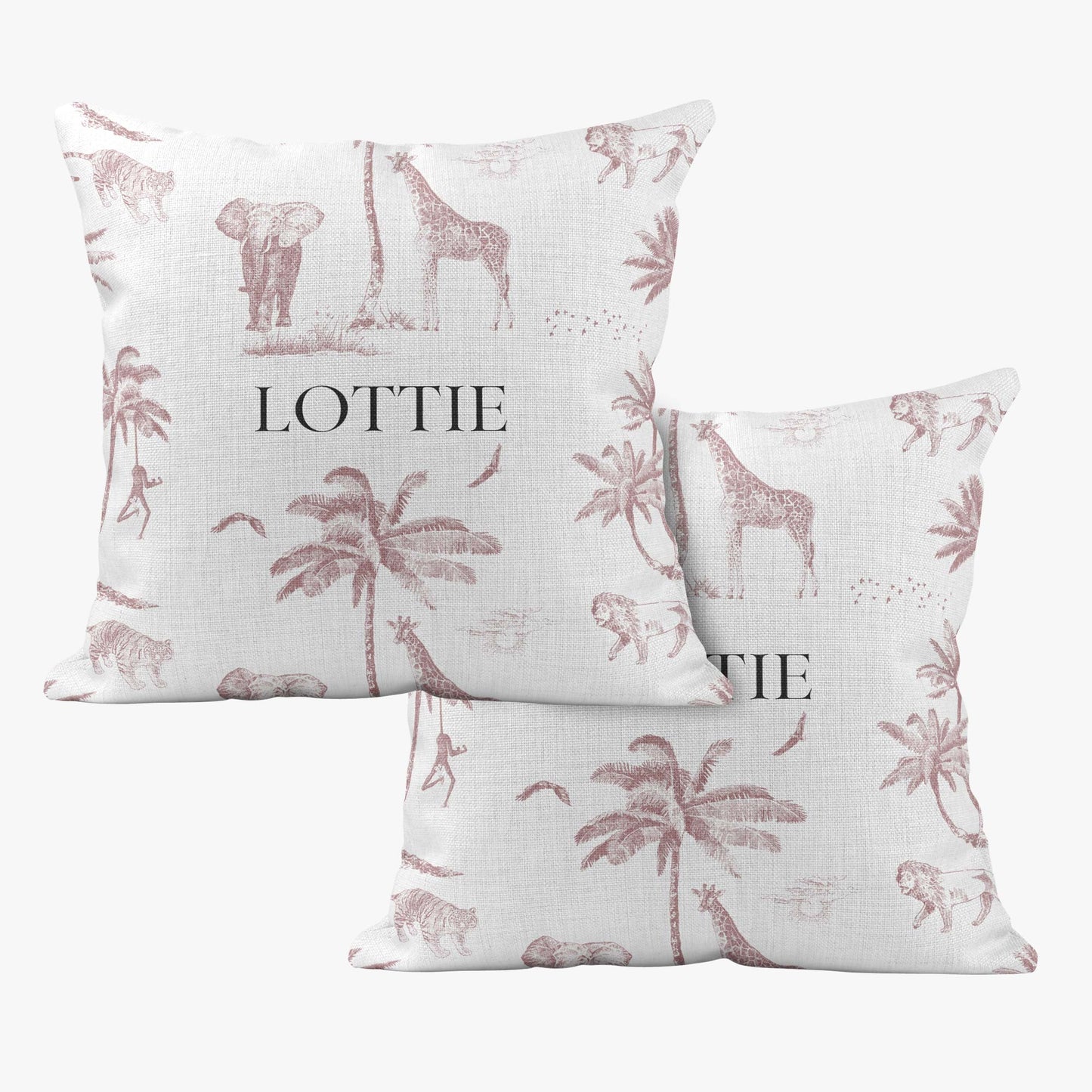 SAFARI TOILE DE JOUY PERSONALISED SCATTER CUSHION