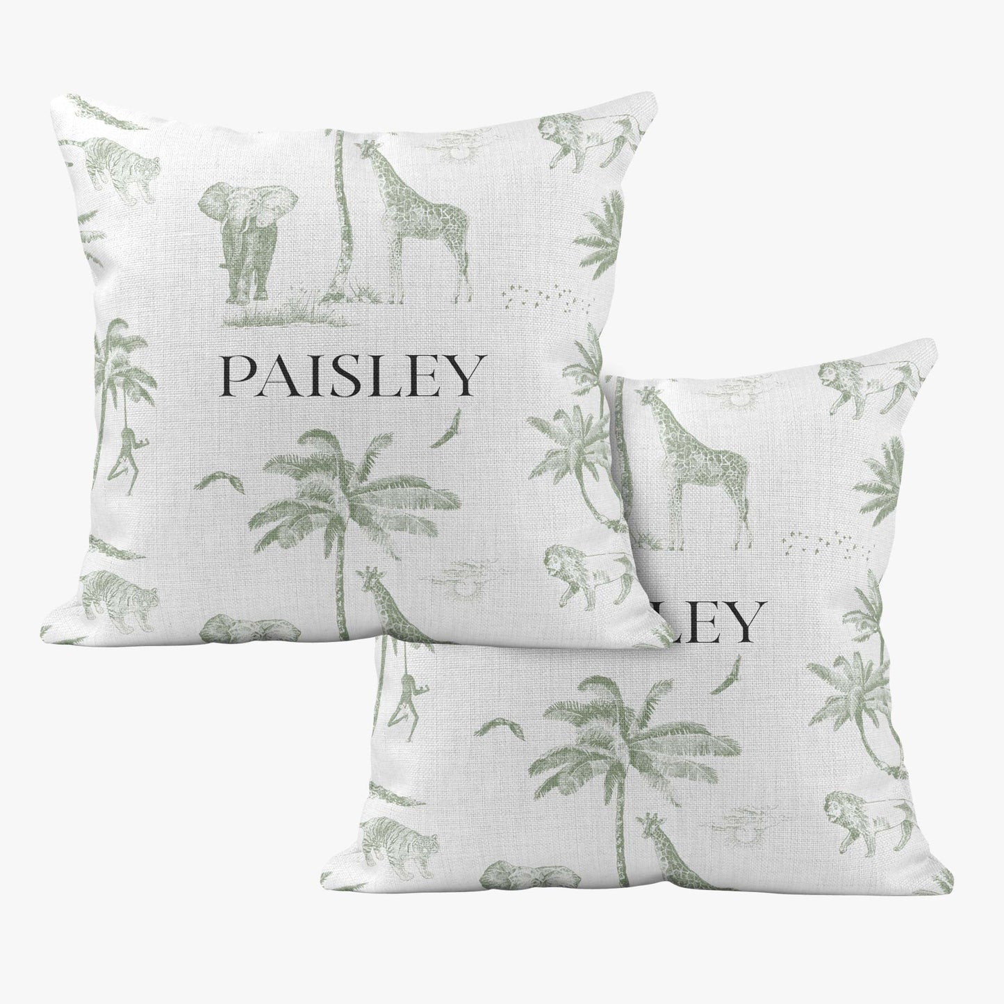 SAFARI TOILE DE JOUY PERSONALISED SCATTER CUSHION