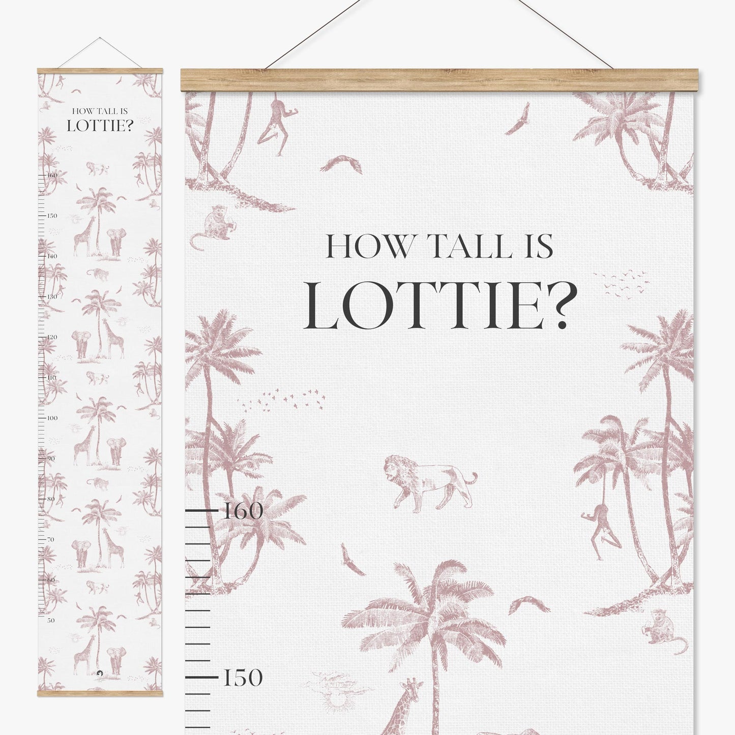 SAFARI TOILE DE JOUY PERSONALISED HEIGHT CHART