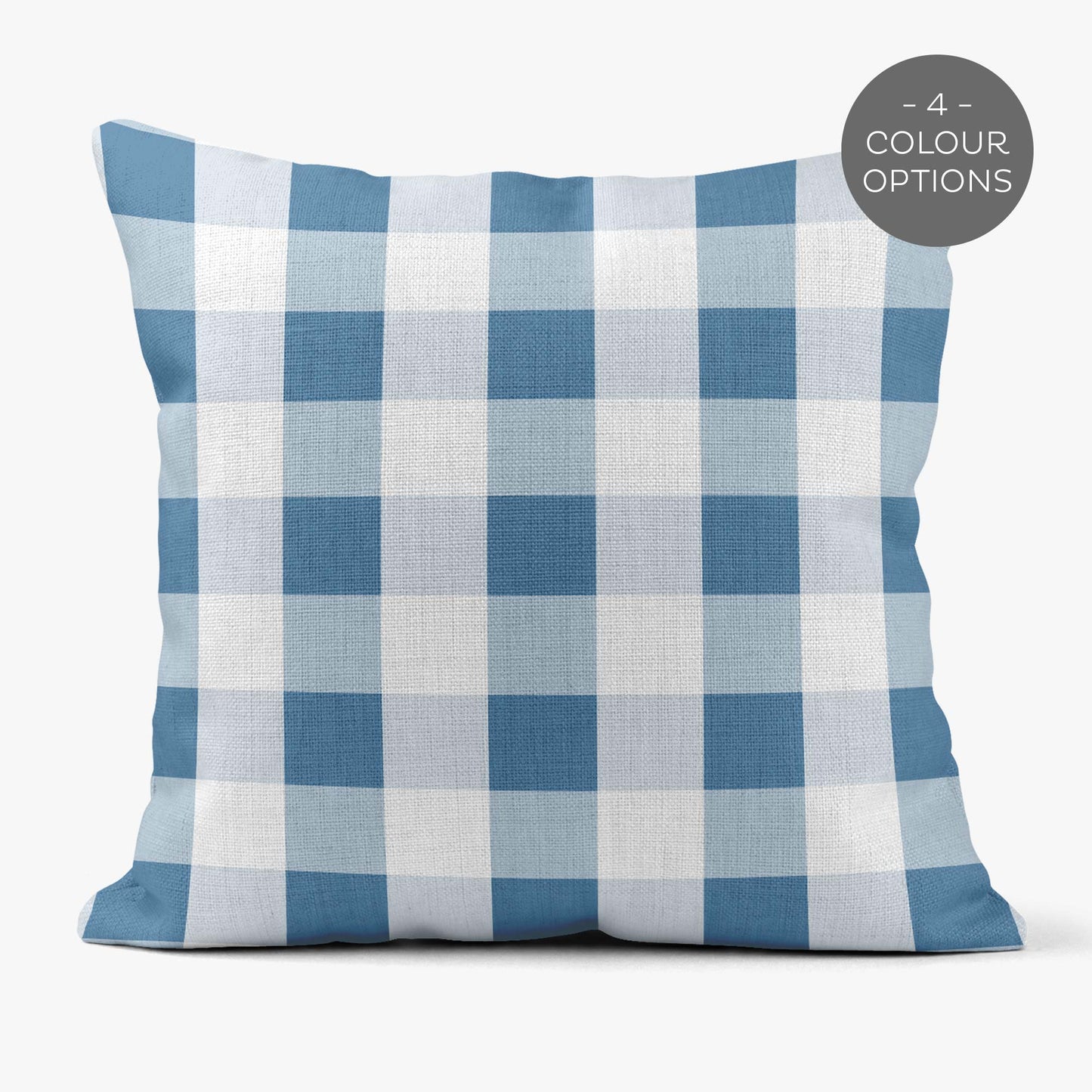 SAFARI TOILE DE JOUY LARGE CHECK GINGHAM SCATTER CUSHION
