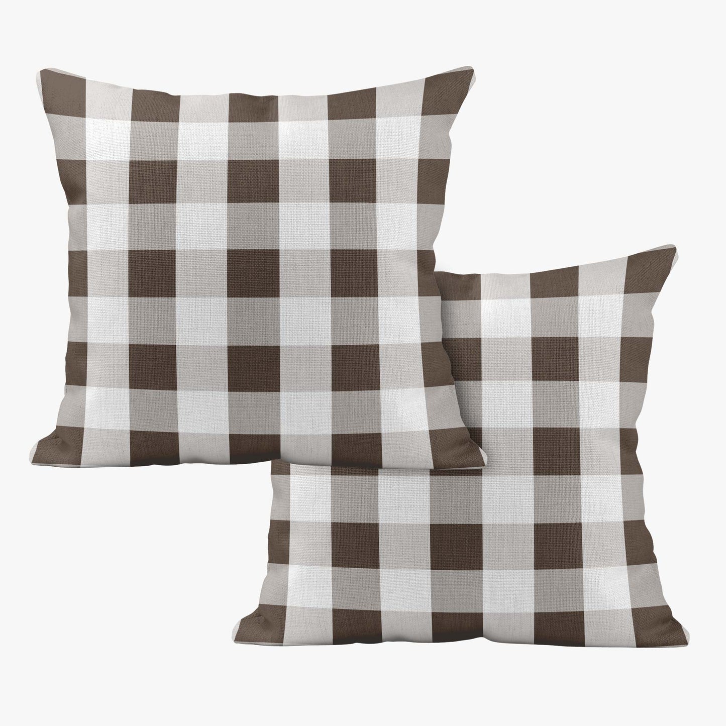 SAFARI TOILE DE JOUY LARGE CHECK GINGHAM SCATTER CUSHION