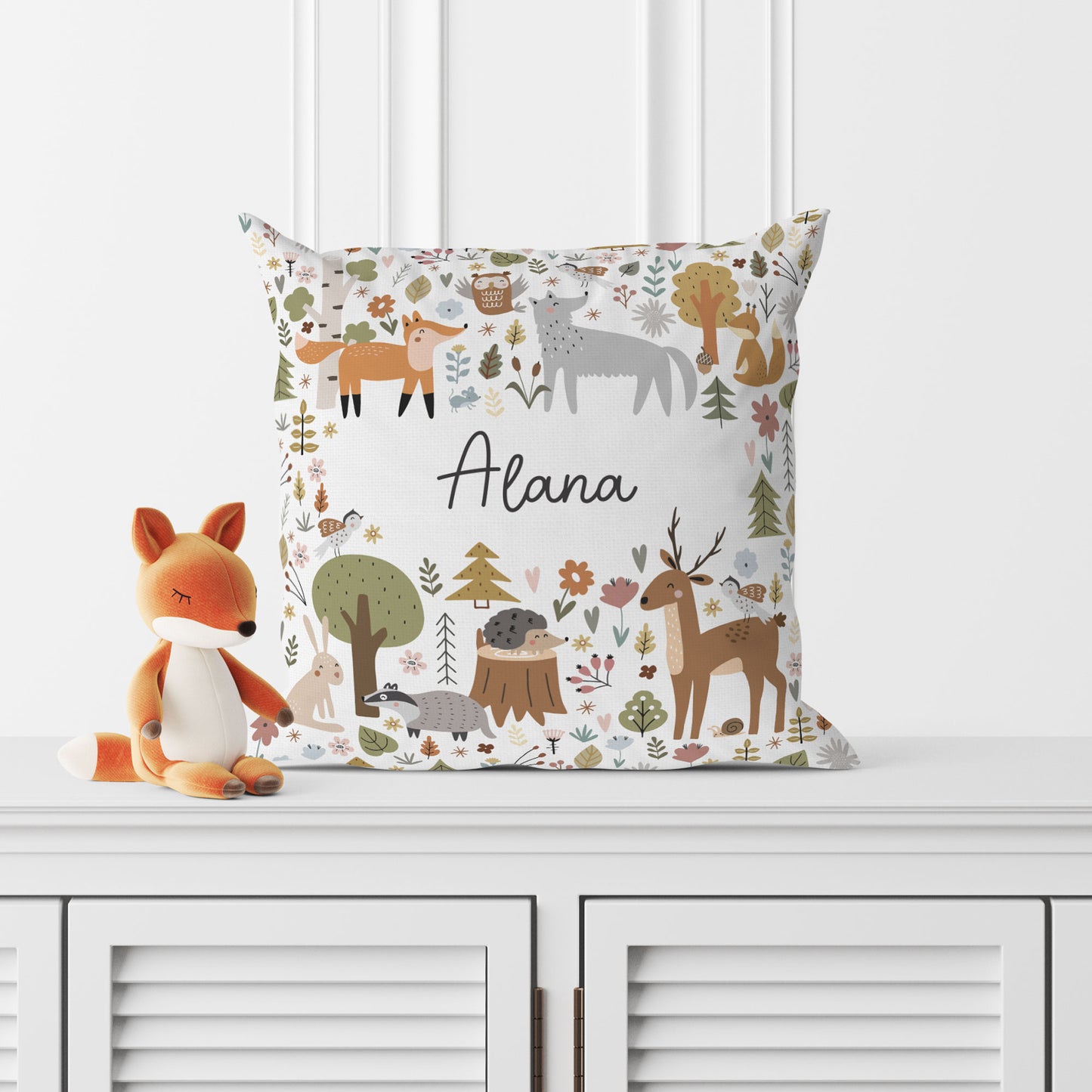 SCANDI FOREST PERSONALISED SCATTER CUSHION