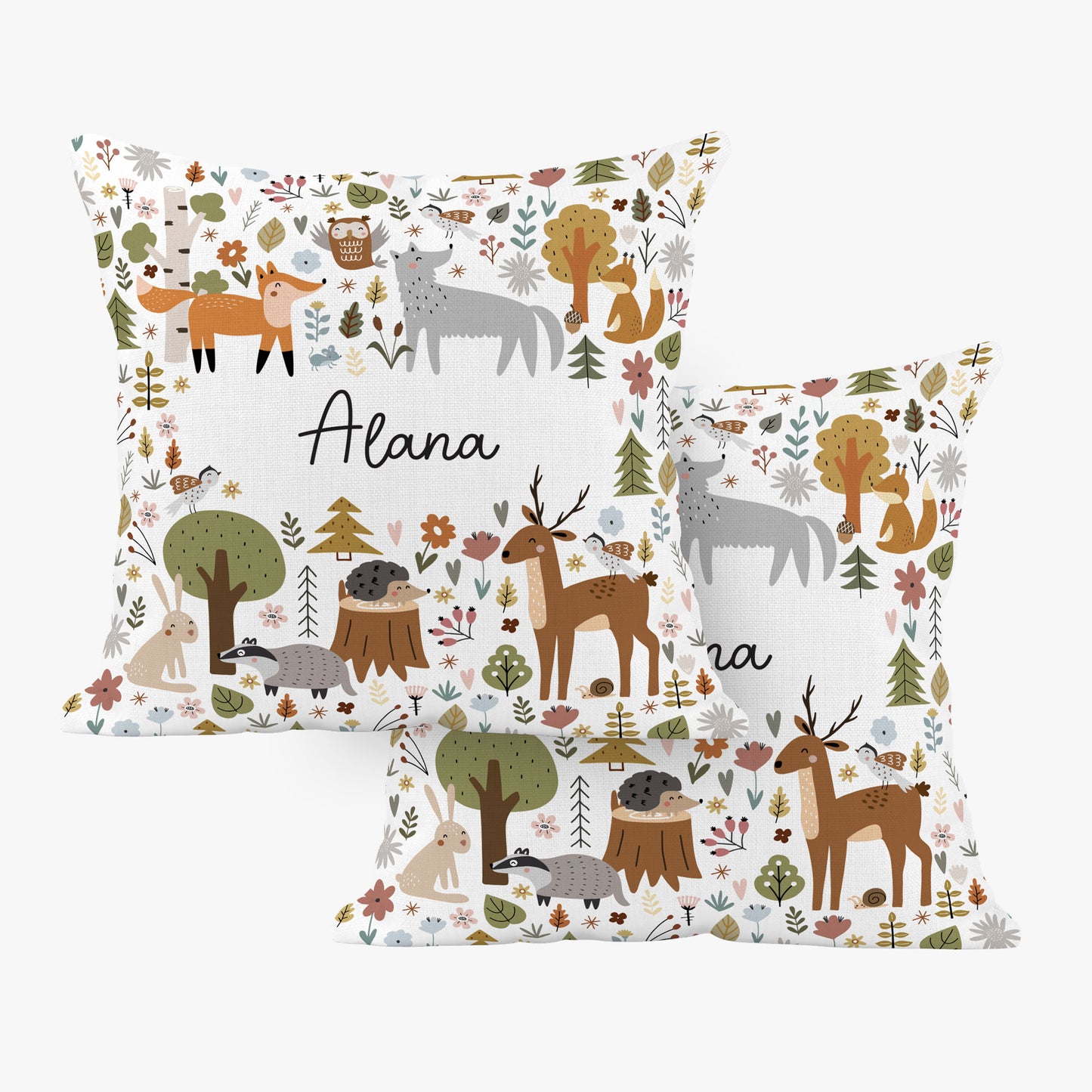 SCANDI FOREST PERSONALISED SCATTER CUSHION