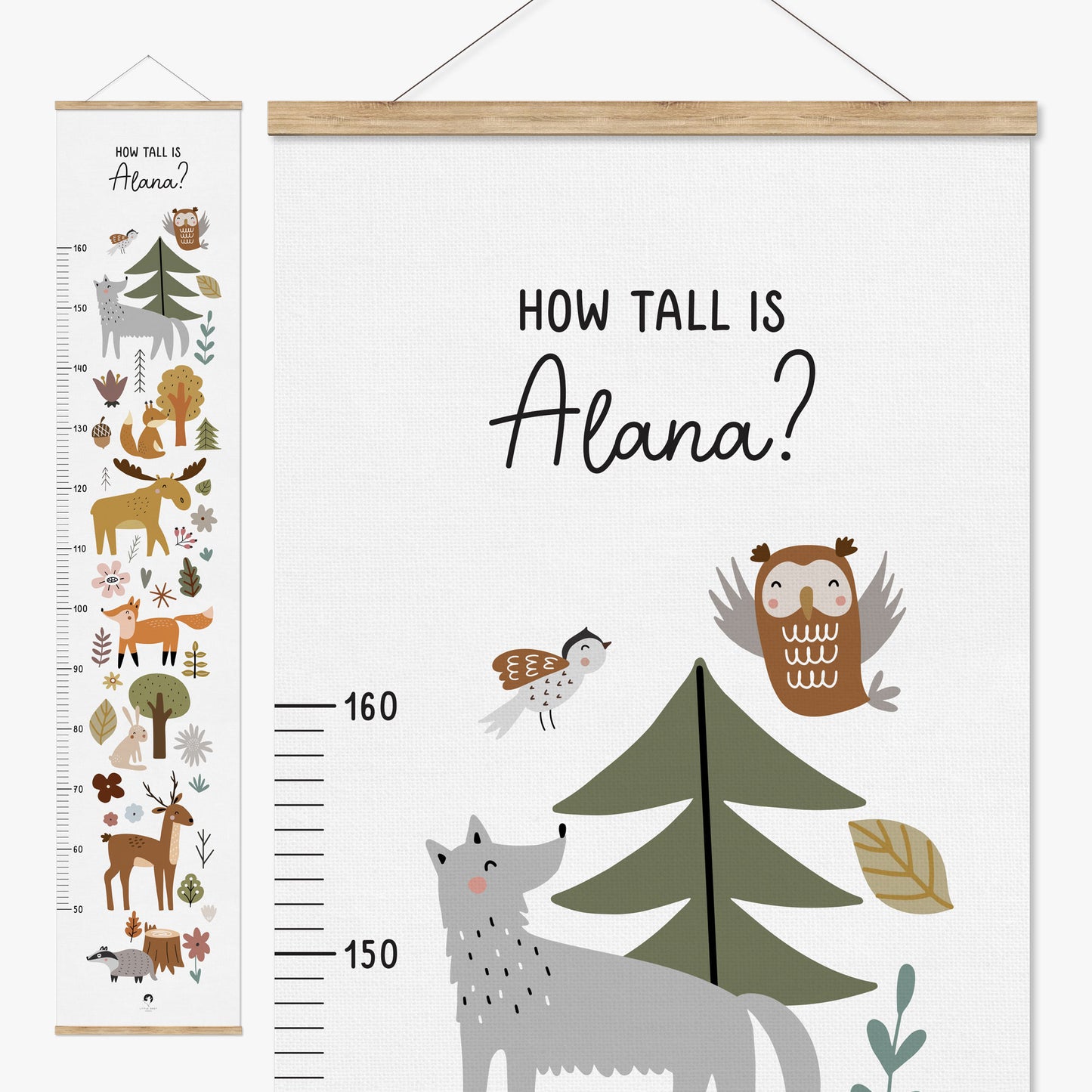 SCANDI FOREST PERSONALISED HEIGHT CHART