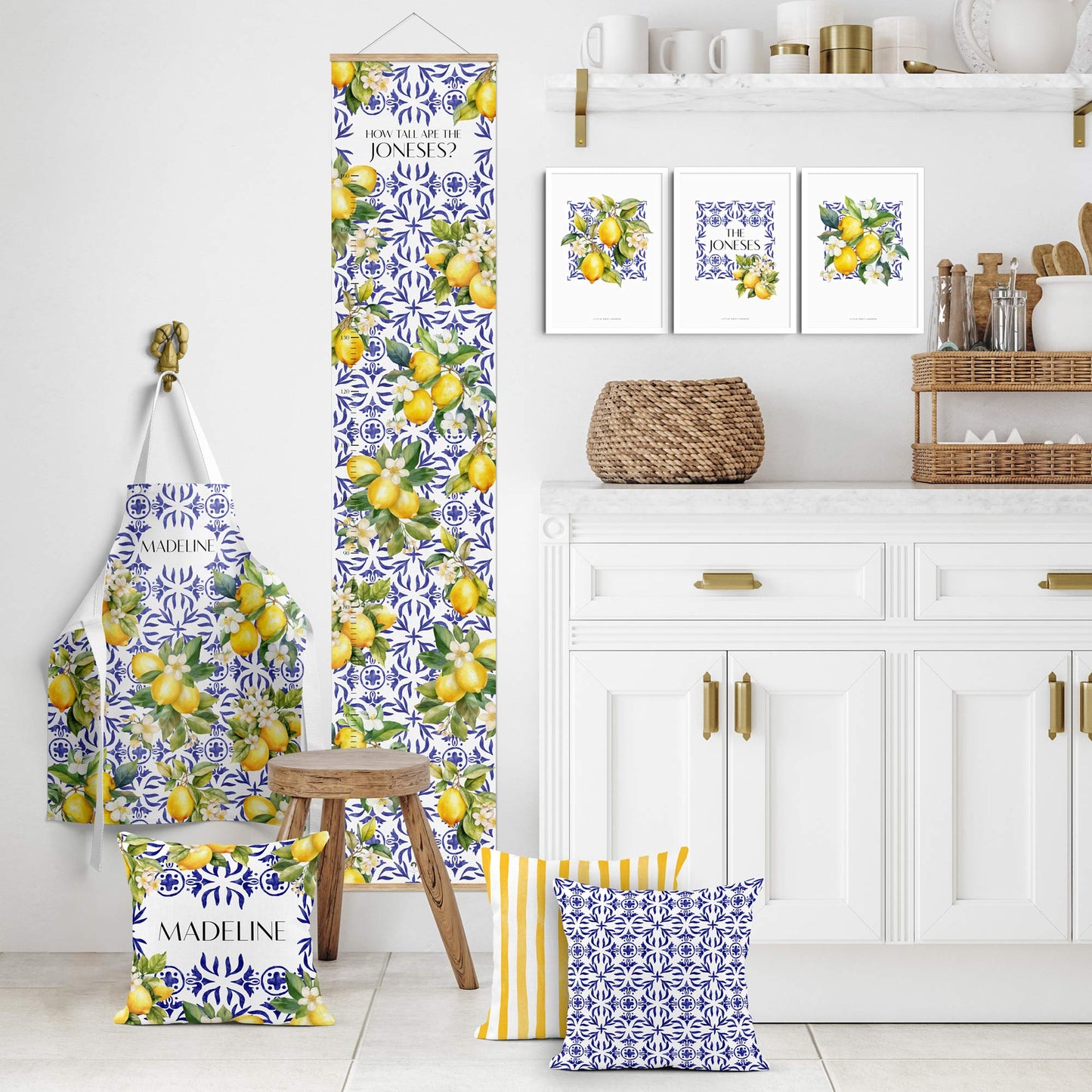 SICILIAN LEMONS COORDINATING SCATTER CUSHION