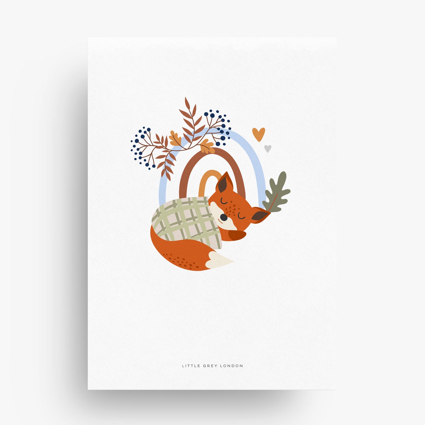 FOREST ANIMALS SET OF THREE PERSONALISED ART PRINTS